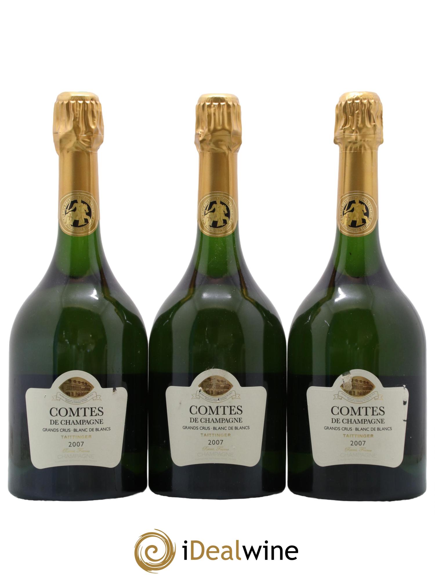 Comtes de Champagne Taittinger 2007 - Lot de 3 bouteilles - 0