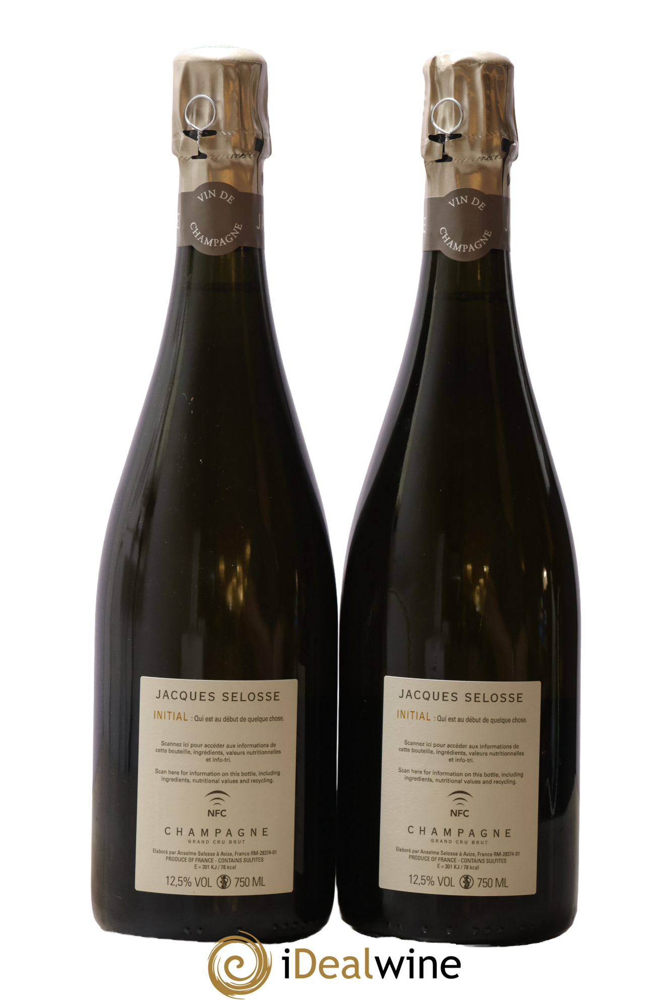 Initial Brut Jacques Selosse - Lot de 2 bouteilles - 1