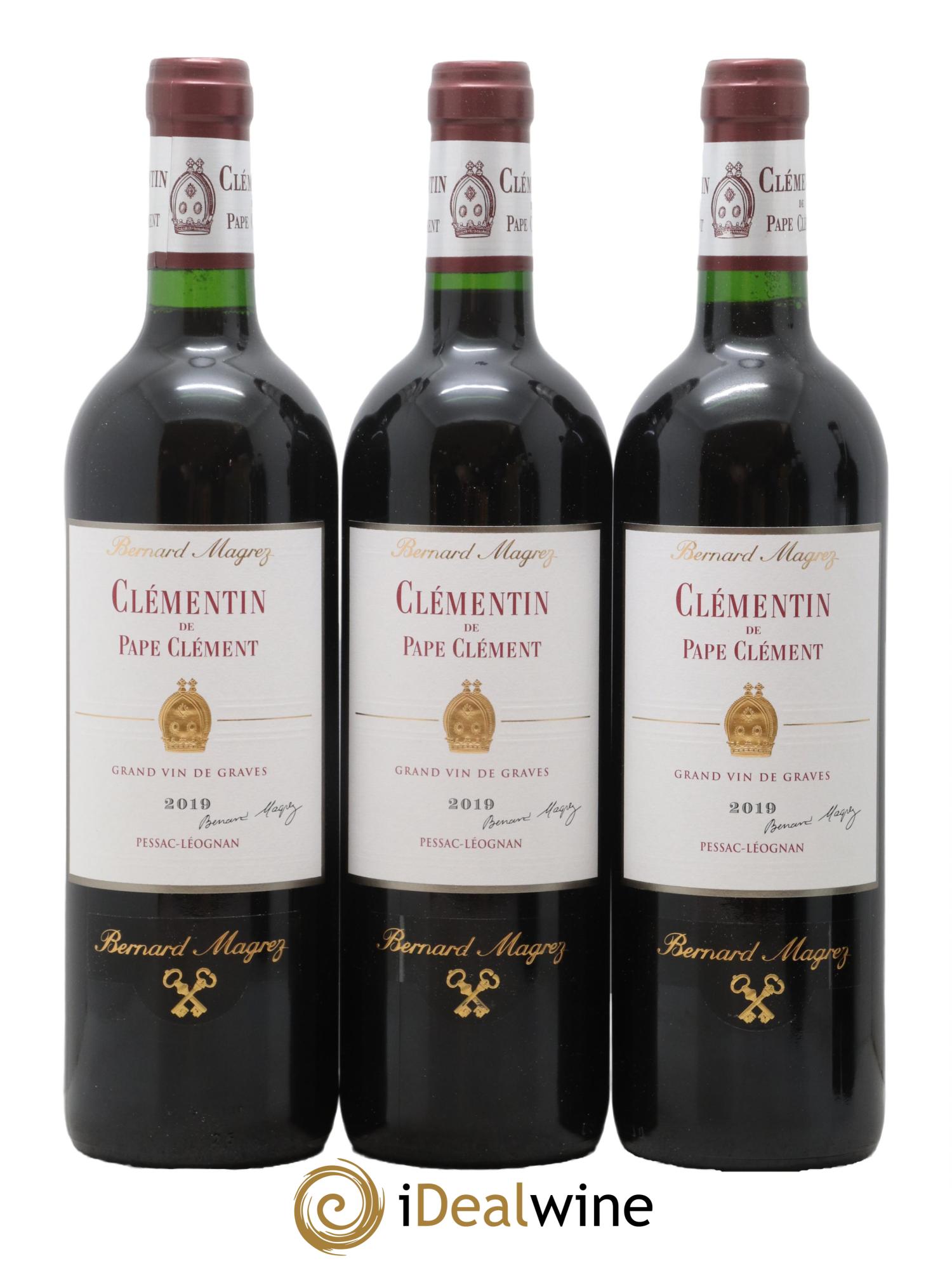 Le Clémentin de Pape Clément Second Vin 2019 - Lot of 6 bottles - 2