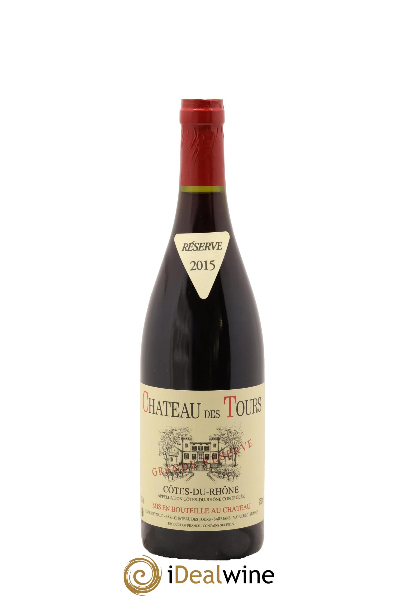 Côtes-du-Rhône Château des Tours Grande Réserve Emmanuel Reynaud 2015 - Lot de 1 bouteille - 0