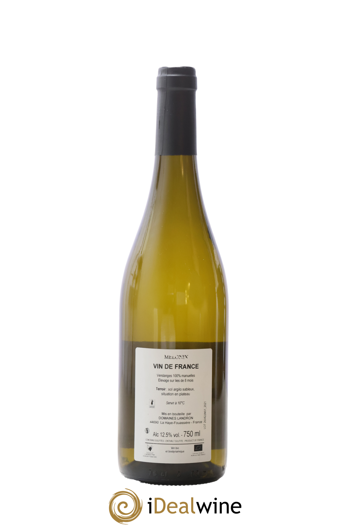 Vin de France Melonix Jo Landron 2021 - Lot de 1 bouteille - 1