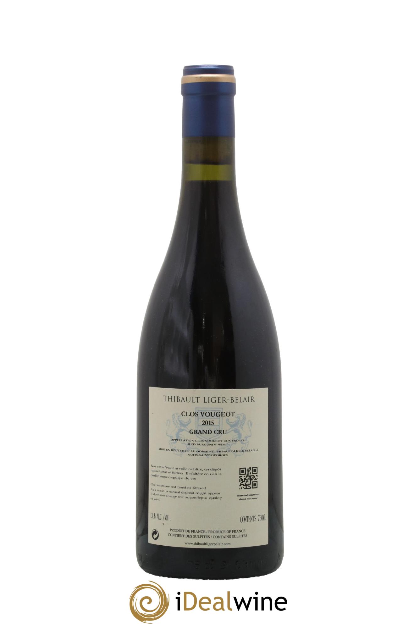 Clos de Vougeot Grand Cru Thibault Liger-Belair 2015 - Lot of 1 bottle - 1