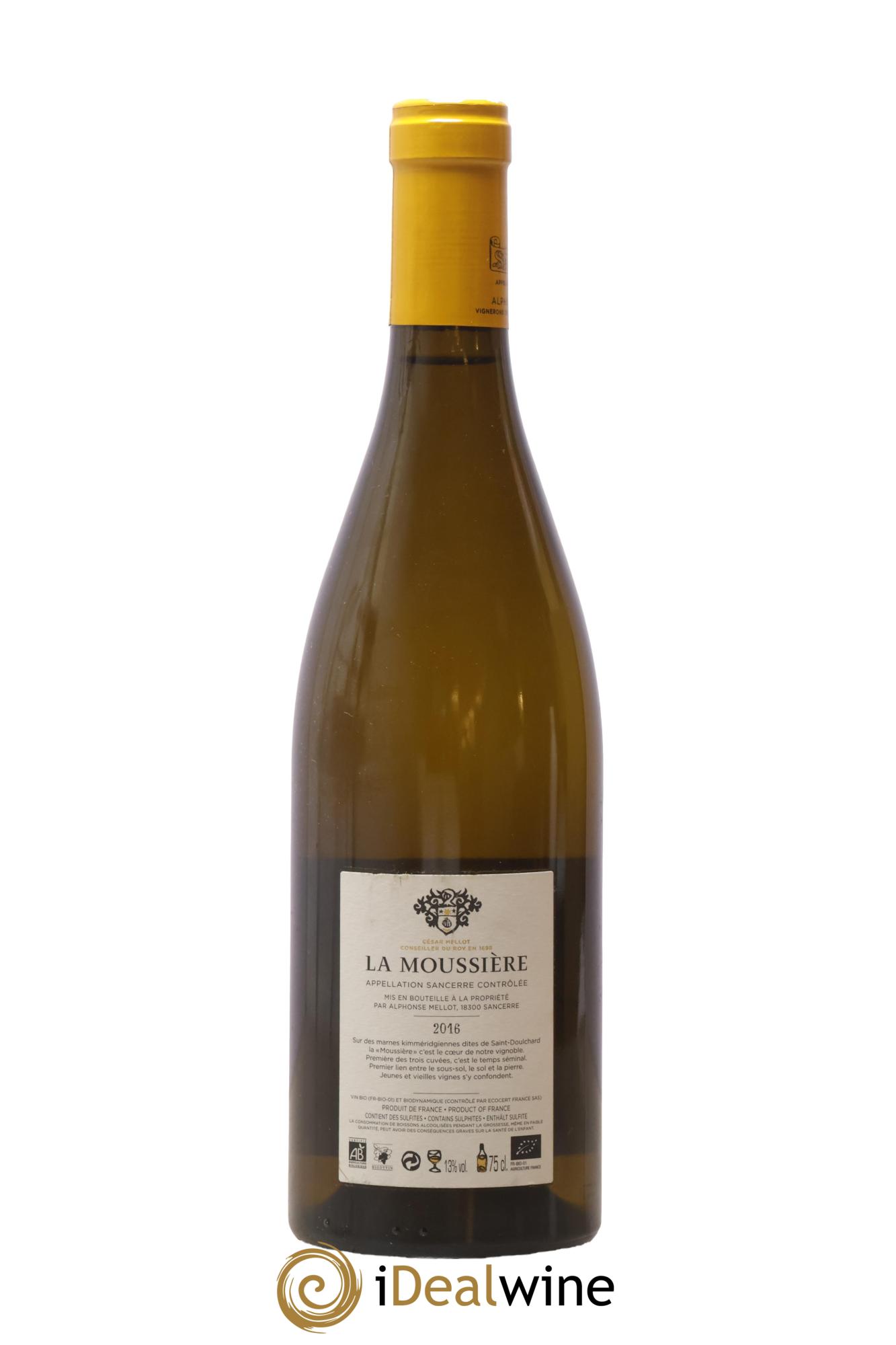 Sancerre La Moussière Alphonse Mellot 2016 - Posten von 1 Flasche - 1