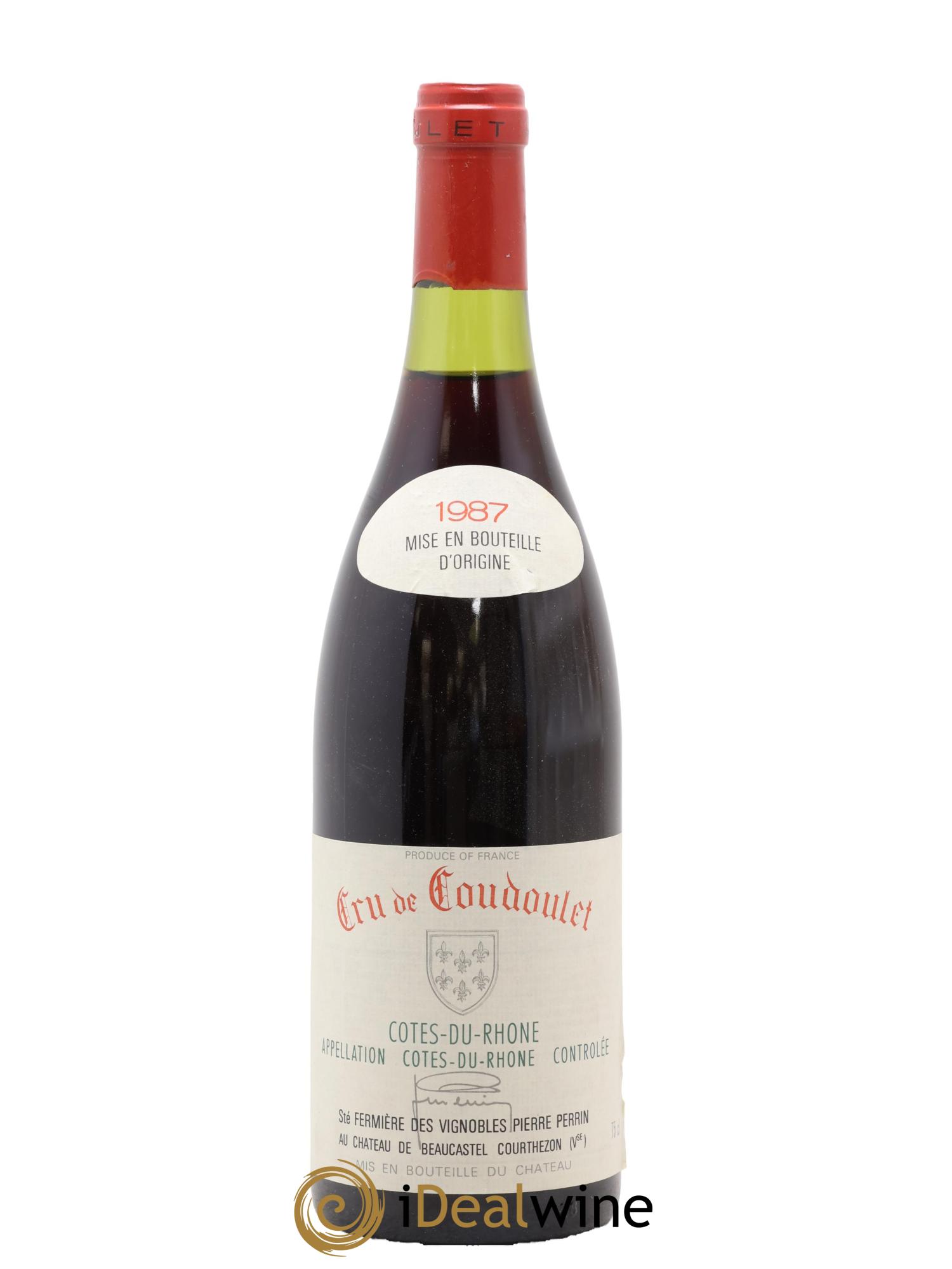 Côtes-du-Rhône Coudoulet de Beaucastel Famille Perrin 1987 - Lotto di 1 bottiglia - 0