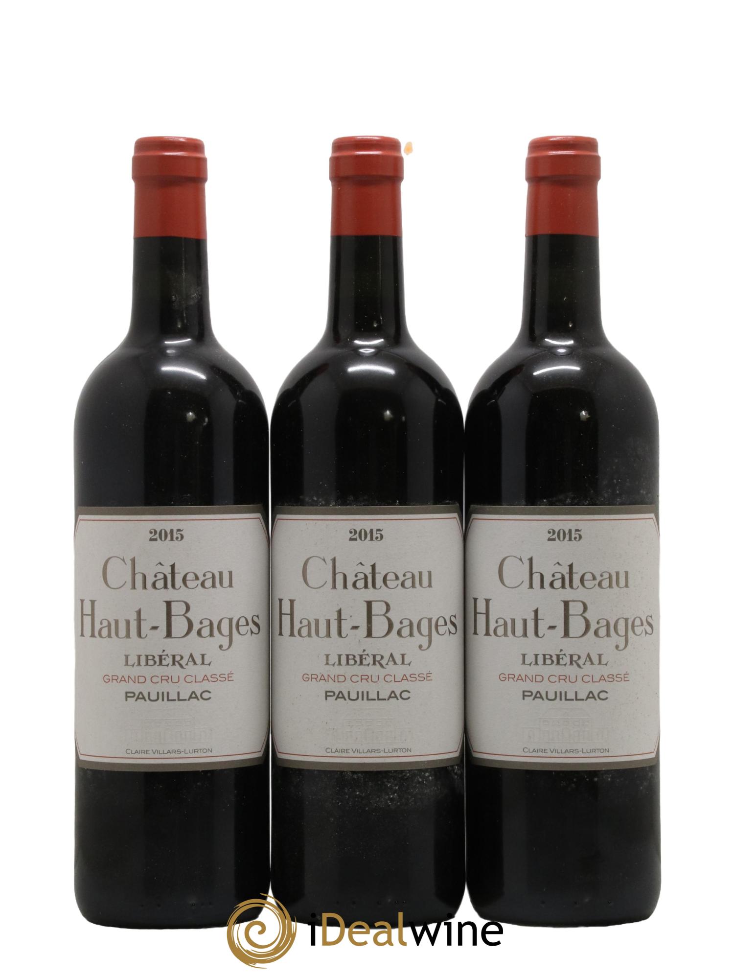 Château Haut Bages Libéral 5ème Grand Cru Classé 2015 - Lot de 6 bouteilles - 1