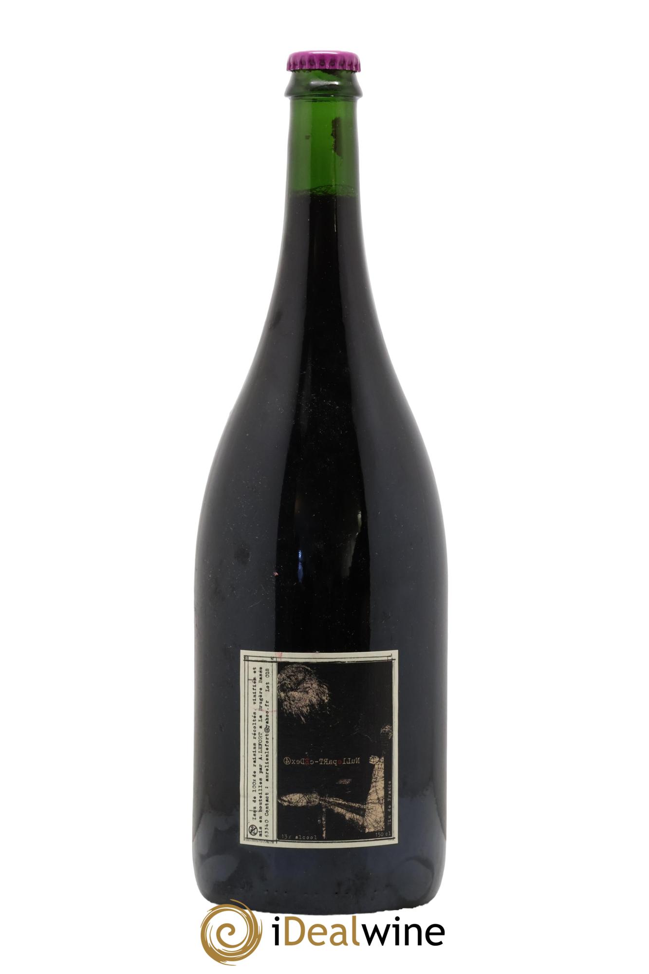 Vin de France Nulle Part Cedex 4 Cuvée Inédite Aurélien Lefort 2018 - Lot de 1 magnum - 0