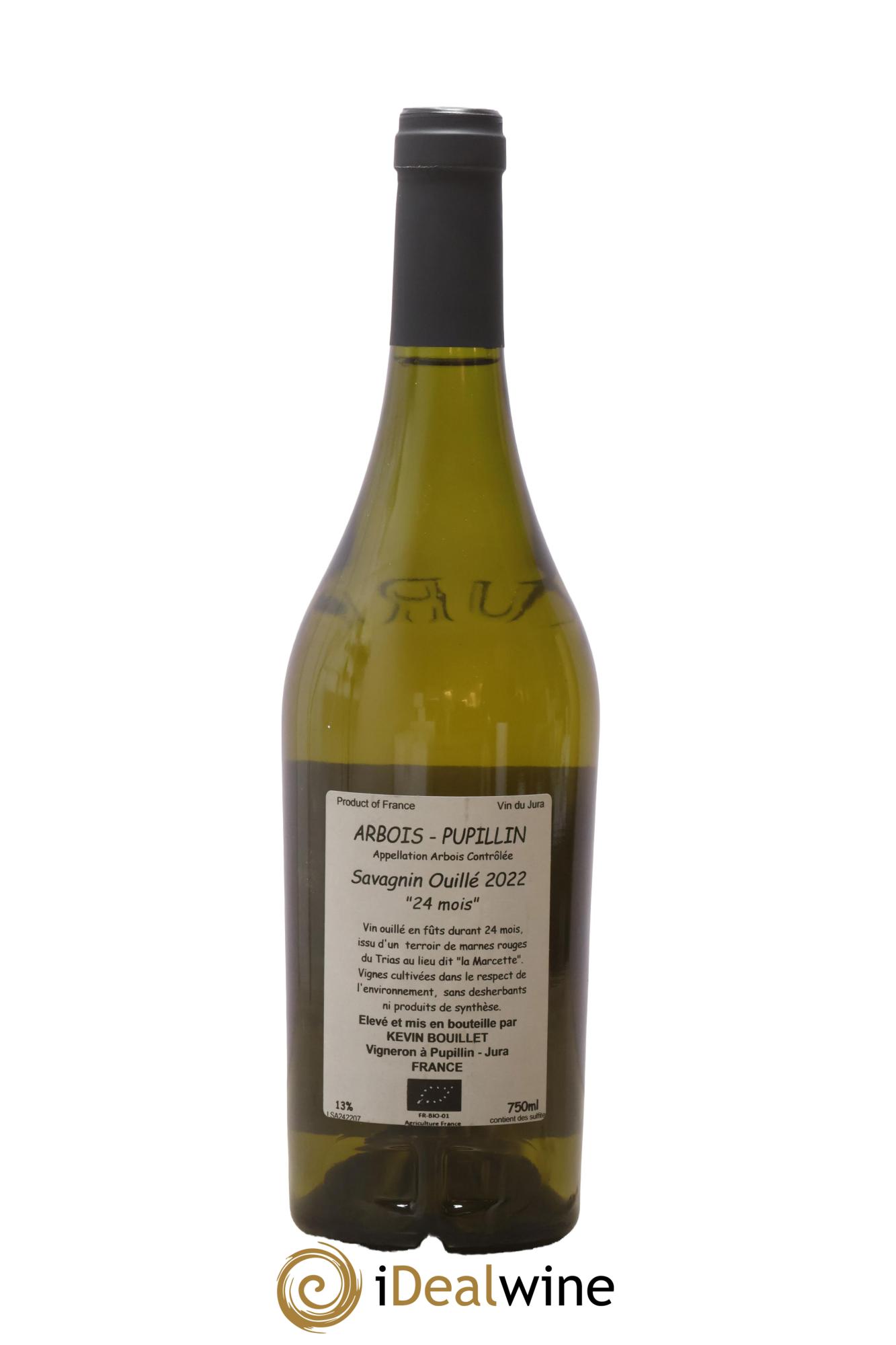 Arbois Pupillin Savagnin Ouillé Kevin Bouillet 2023 - Lot of 1 bottle - 1