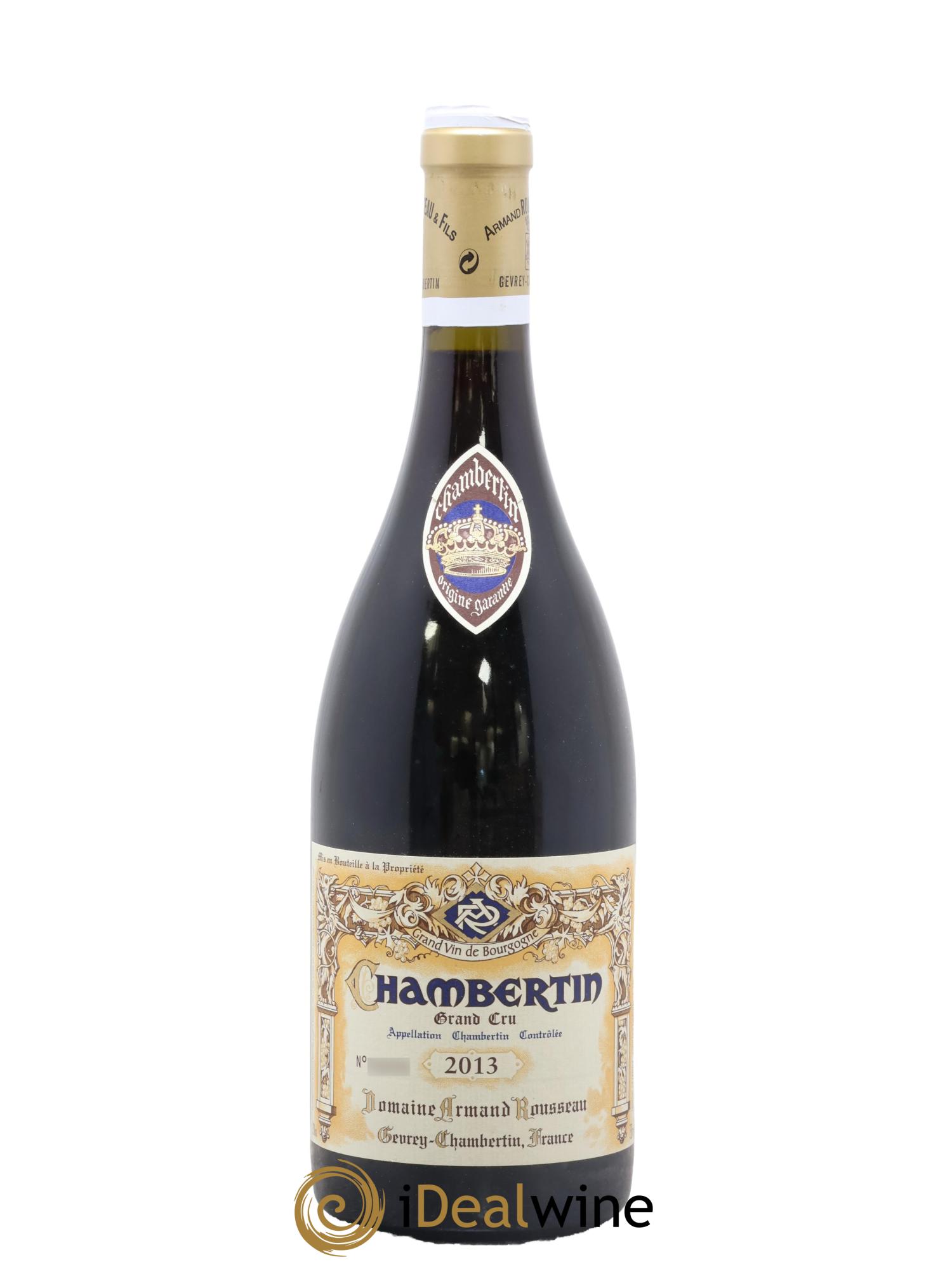 Chambertin Grand Cru Armand Rousseau (Domaine) 2013 - Lot de 1 bouteille - 0