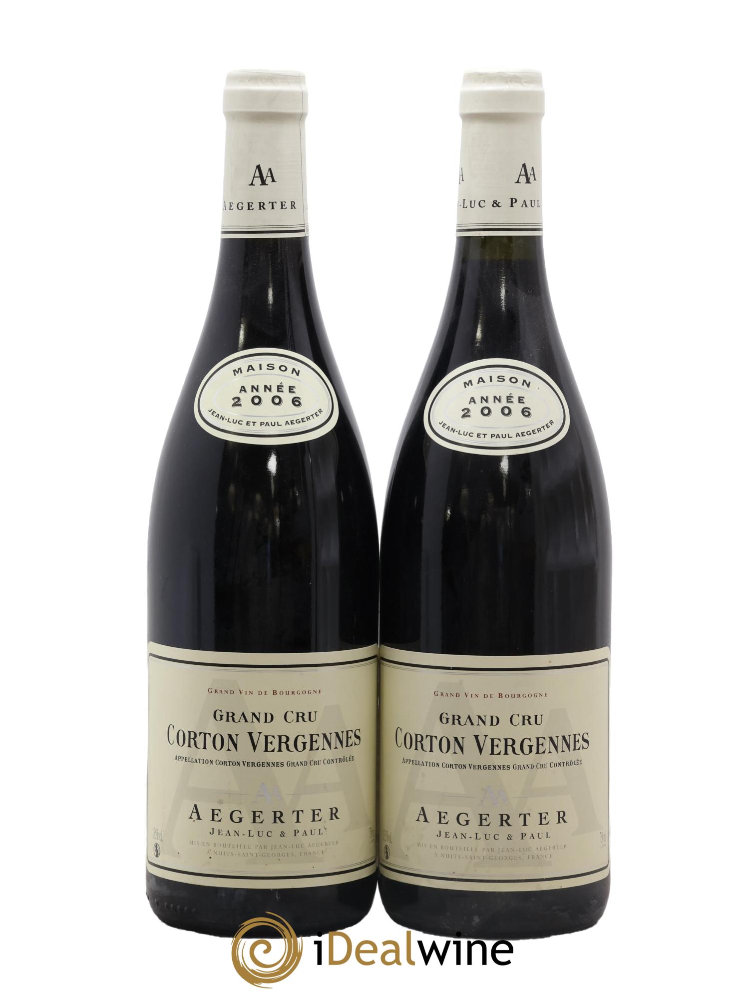 Corton Grand Cru Vergennes Aegerter Jean Luc & Paul 2006 - Posten von 2 Flaschen - 0