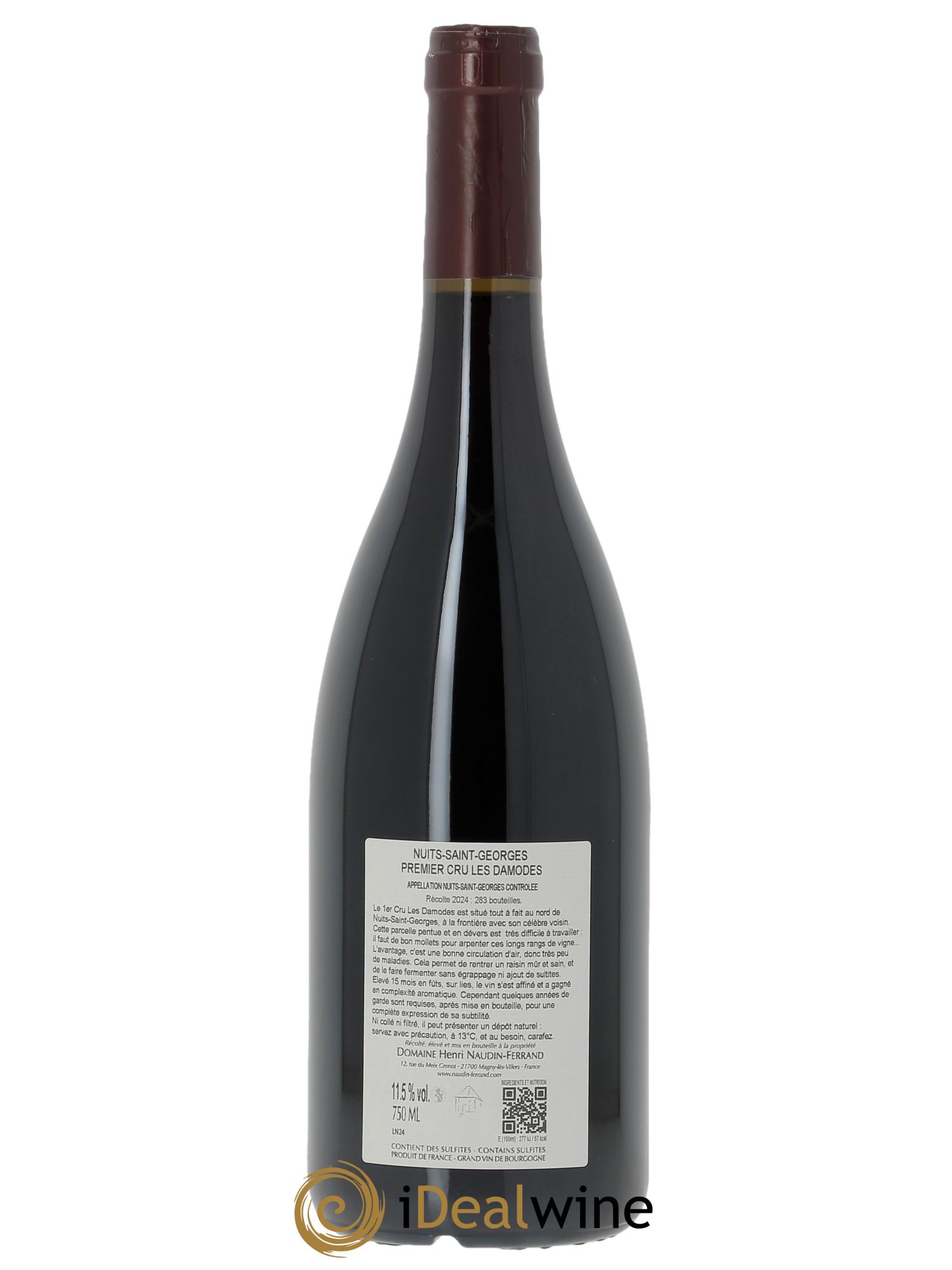 Nuits-Saint-Georges 1er Cru Les Damodes Naudin-Ferrand (Domaine)  2024 - Lot de 1 bouteille - 1
