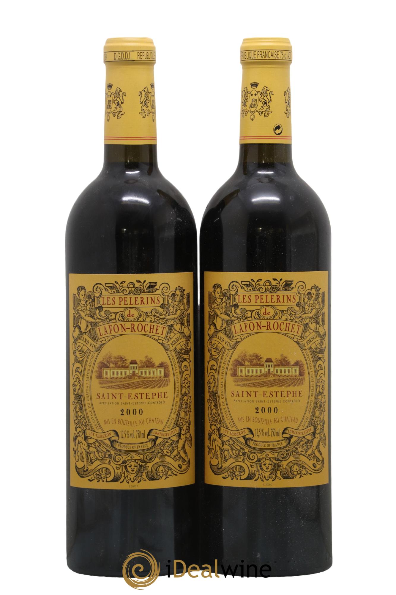 Les Pélerins de Lafon-Rochet Second Vin 2000 - Lotto di 2 bottiglie - 0
