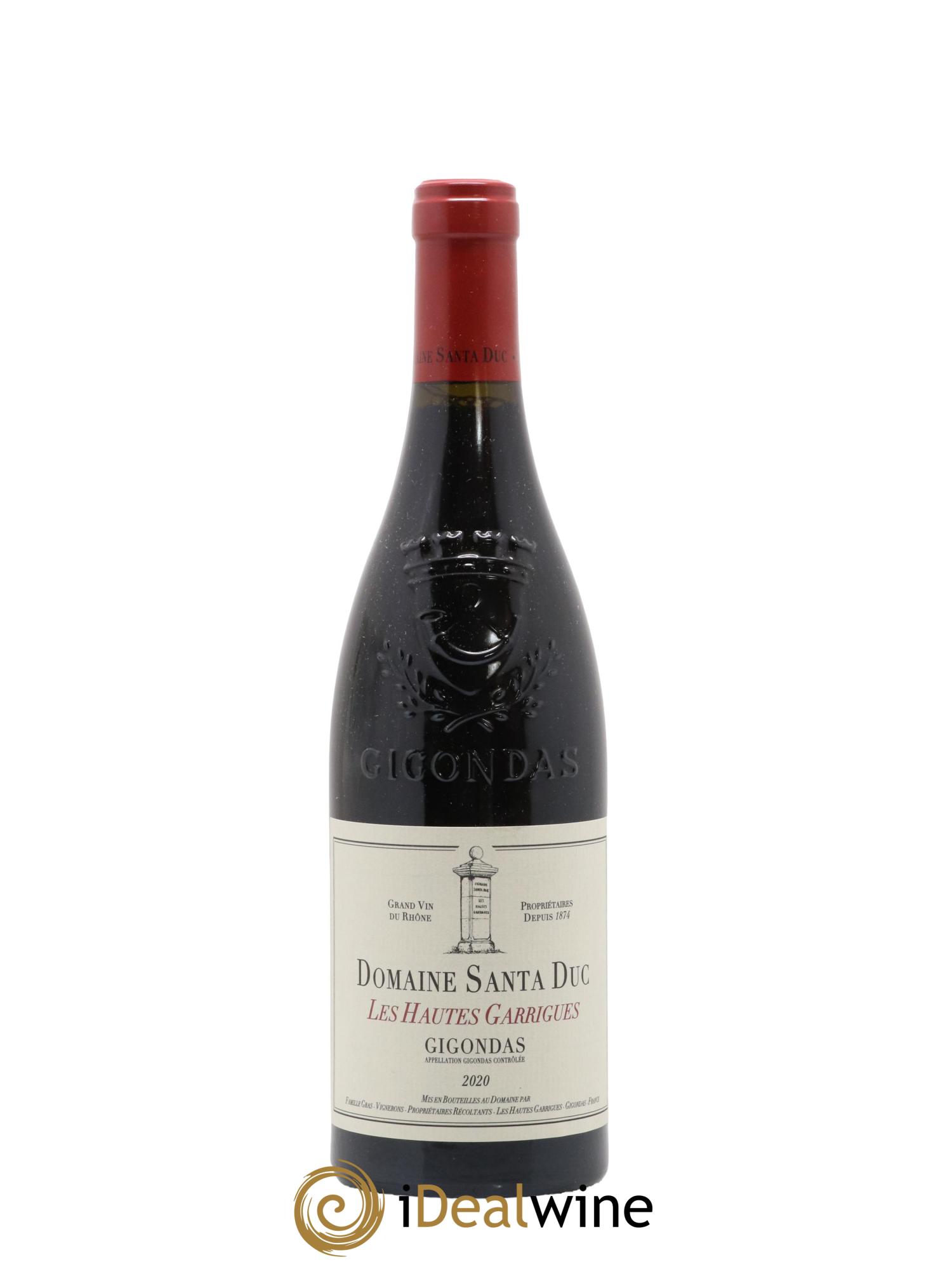Gigondas Santa Duc (Domaine) Hautes Garrigues Famille Gras 2020 - Lot de 1 bouteille - 0