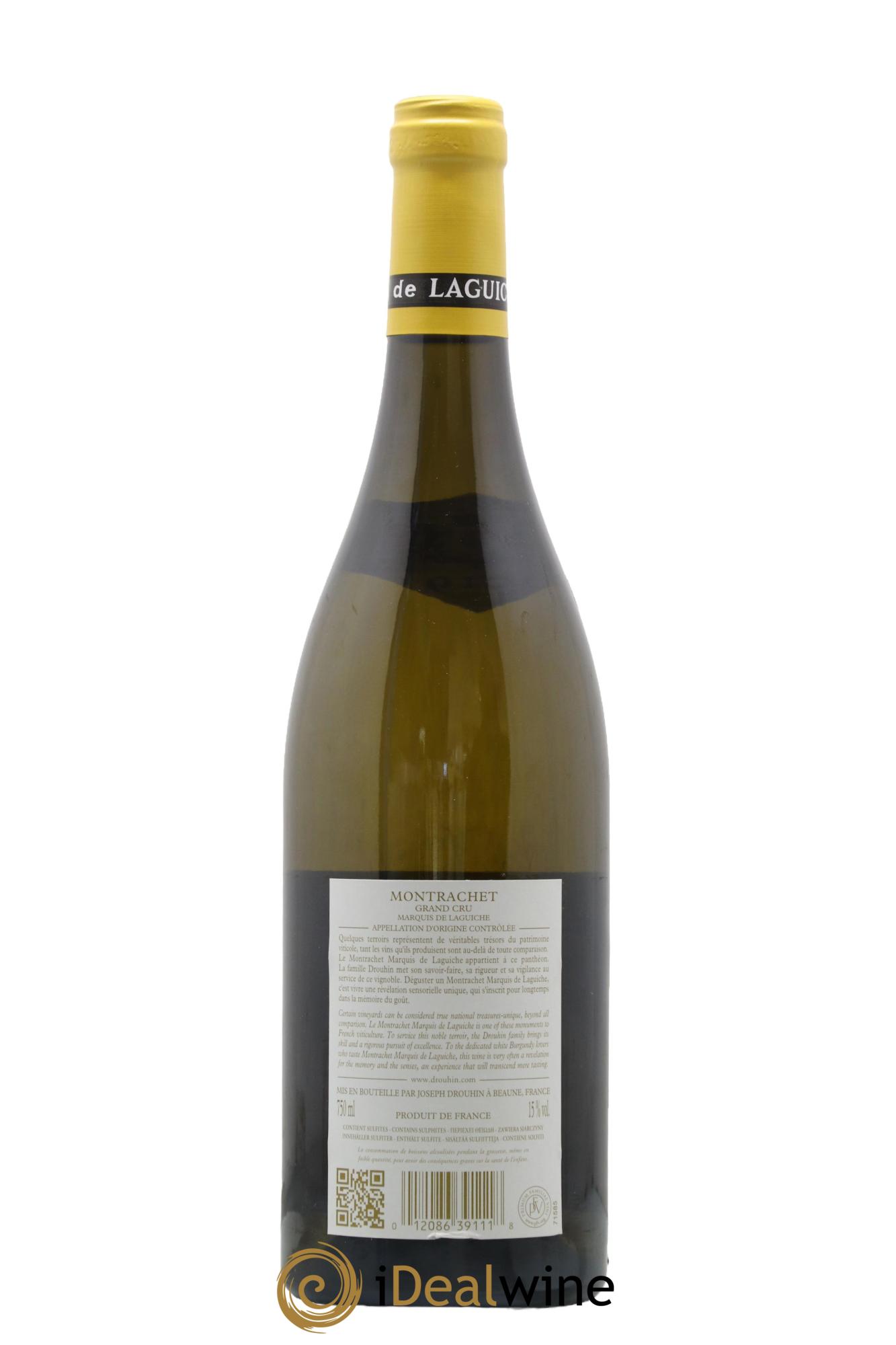Montrachet Grand Cru Marquis de Laguiche Joseph Drouhin 2019 - Lot de 1 bouteille - 1