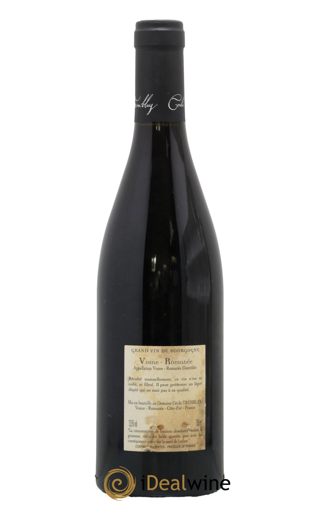 Vosne-Romanée Vieilles Vignes Cécile Tremblay 2018 - Lot de 1 bouteille - 1