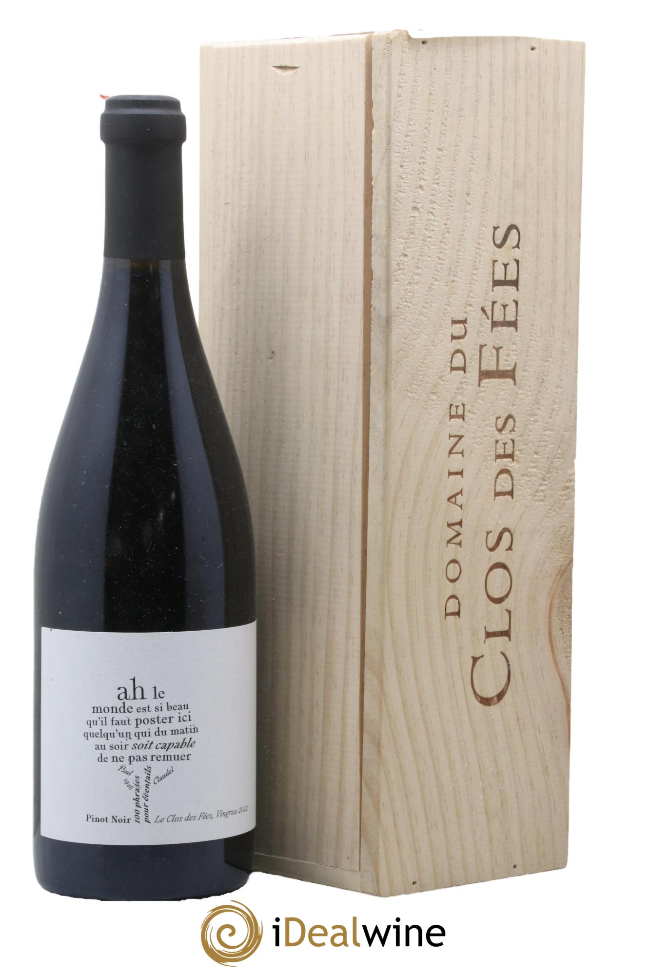 Côtes Catalanes Clos des Fées 100 Phrases pour éventails Hervé Bizeul 2022 - Lot de 1 bouteille - 0