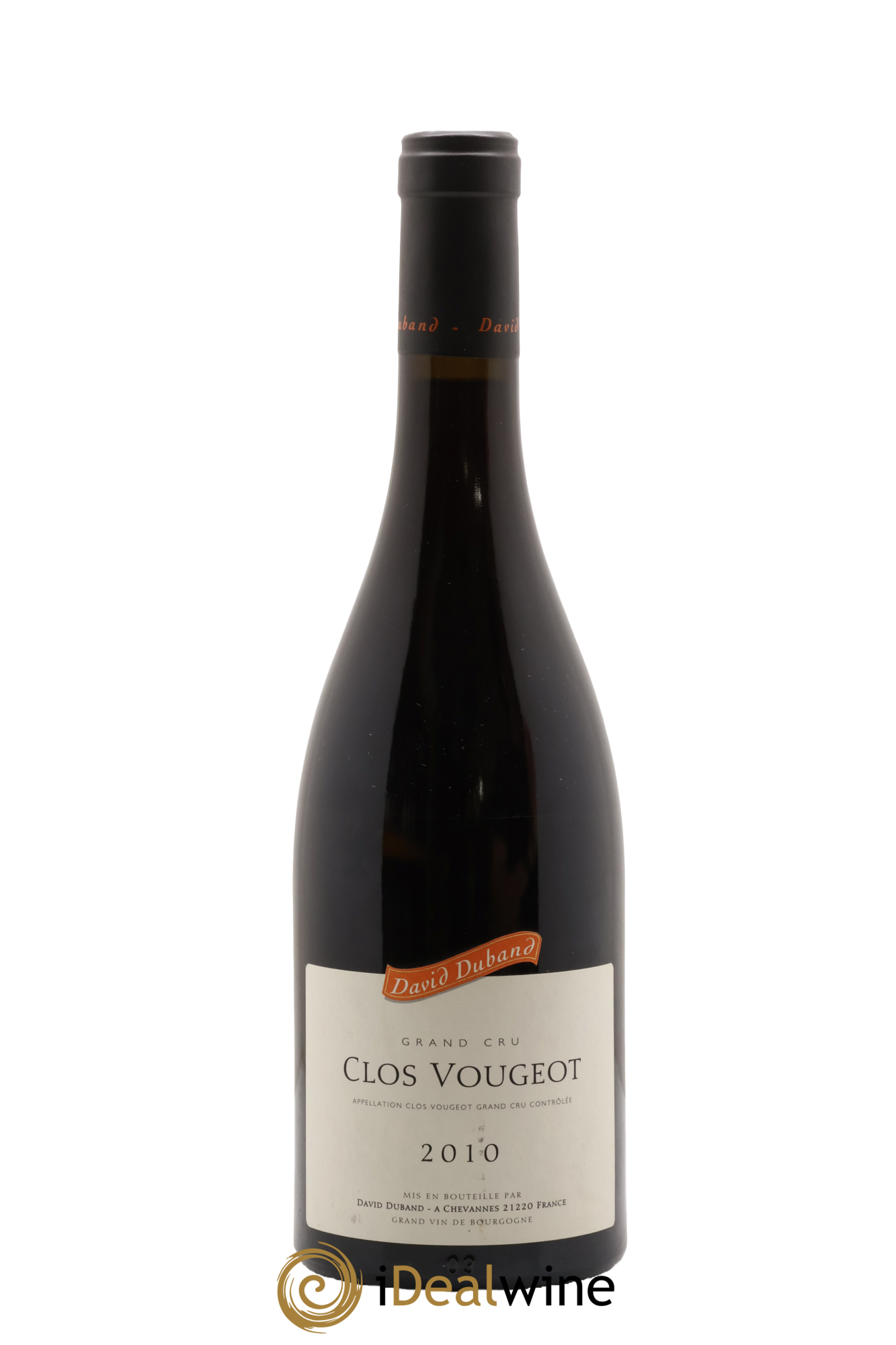 Clos de Vougeot Grand Cru David Duband (Domaine) 2010 - Lot de 1 bouteille - 0