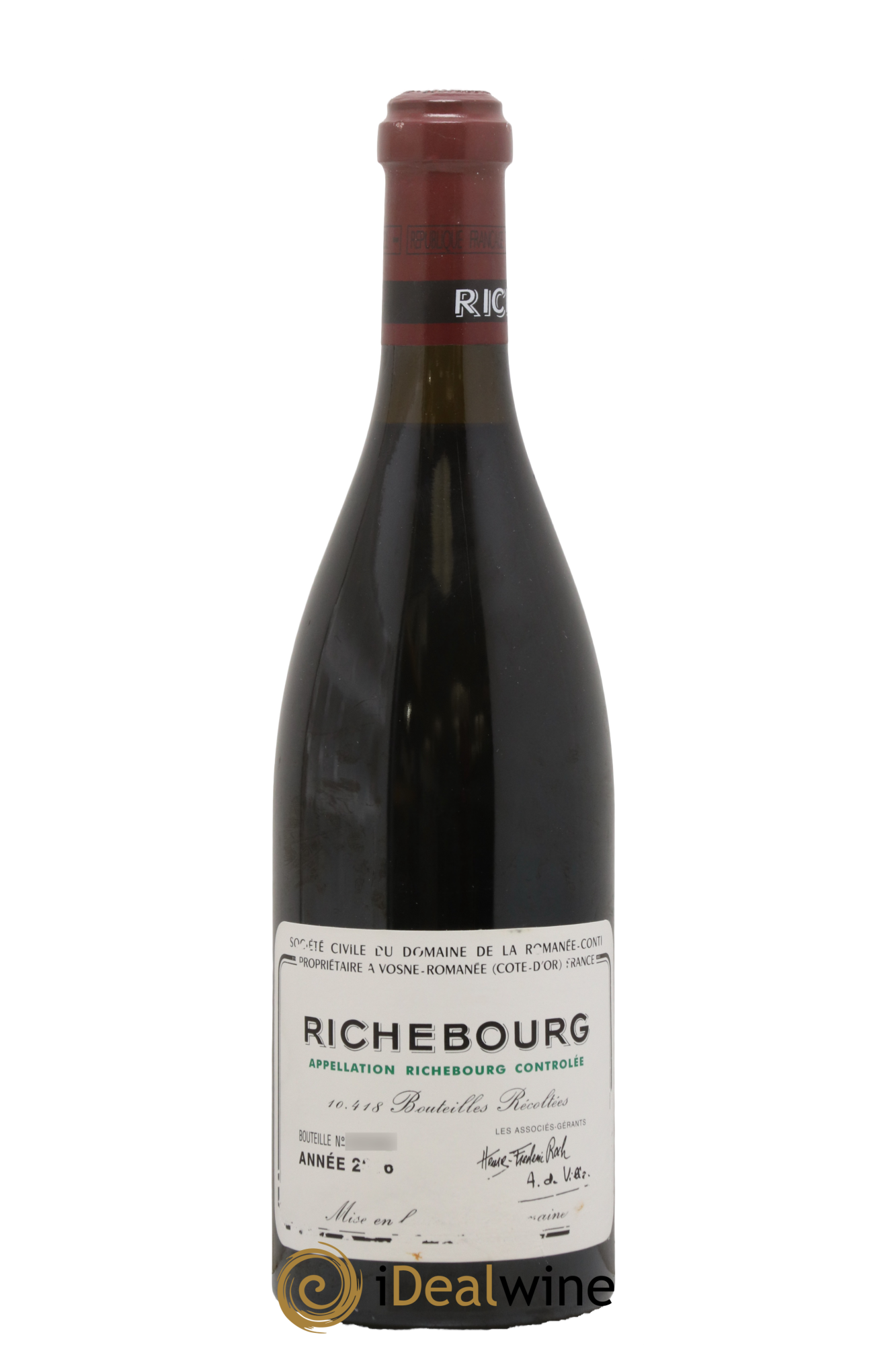 Richebourg Grand Cru Domaine de la Romanée-Conti 2016 - Lot de 1 bouteille - 0