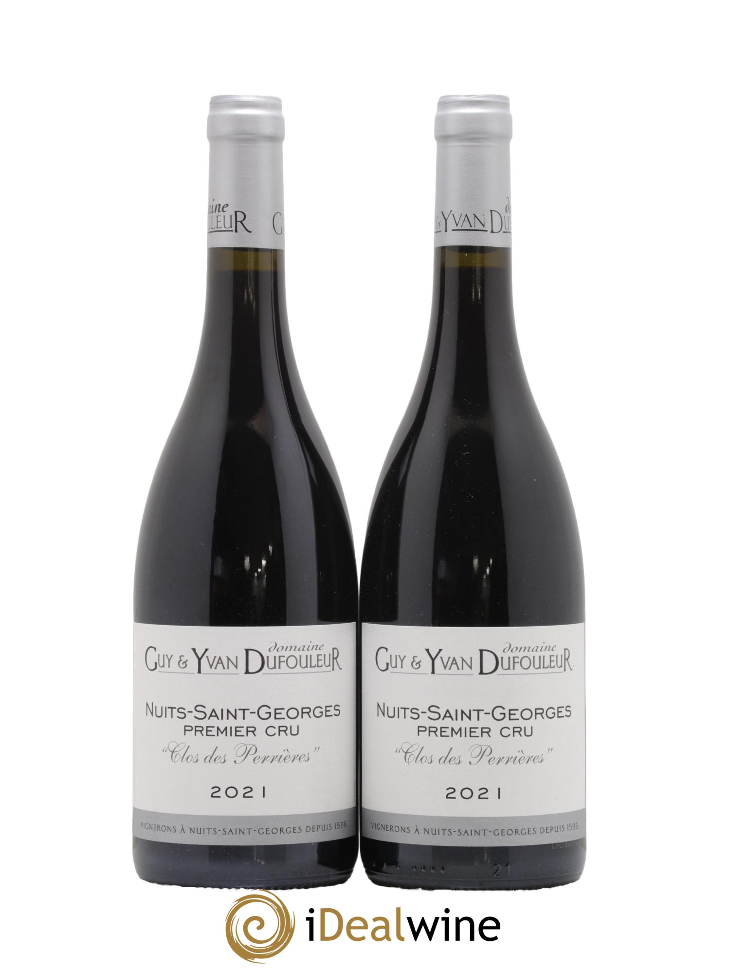 Nuits-Saint-Georges 1er Cru Clos des Perrieres Guy et Yvan Dufouleur 2021 - Lot de 2 bouteilles - 0