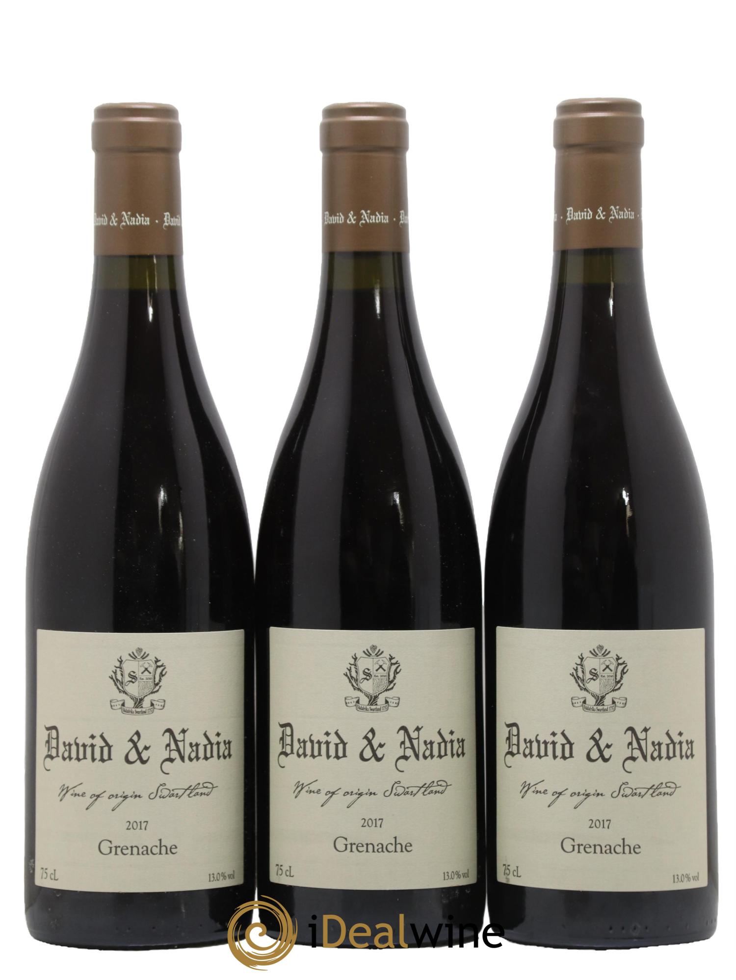 Afrique du Sud Grenache Domaine David et Nadia 2017 - Lot de 3 bouteilles - 0
