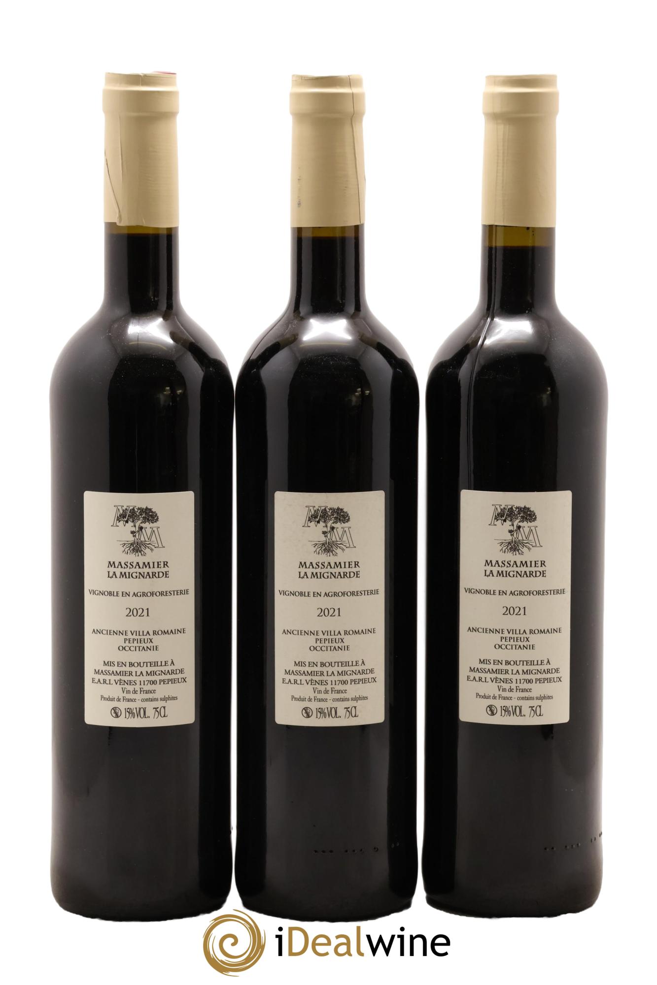 Vin de France Domus Maximus Château Massamier La Mignarde 2021 - Lot of 3 bottles - 1