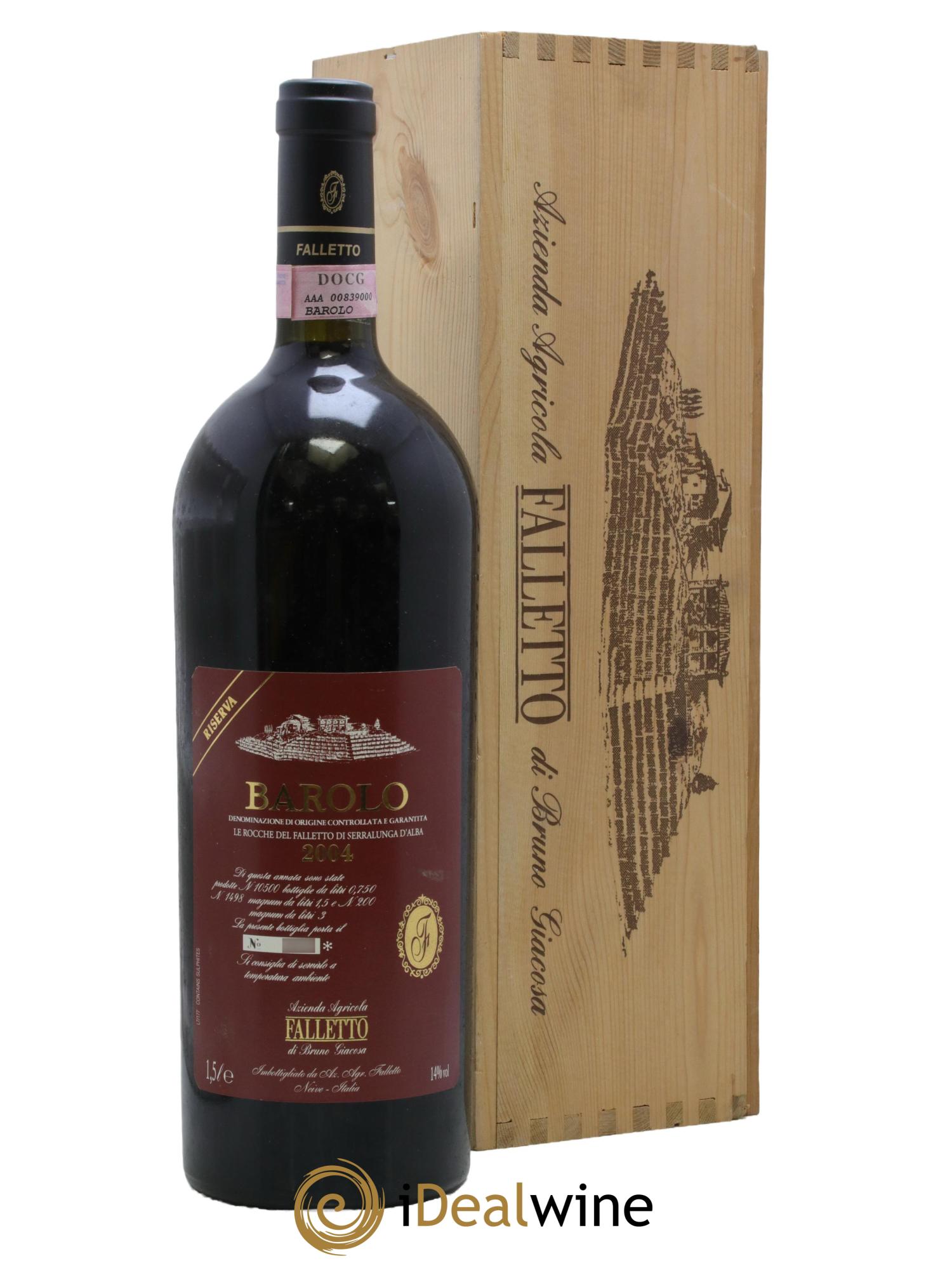 Barolo DOCG Riserva Le Rocche del Falletto Falletto - Bruno Giacosa 2004 - Lot of 1 magnum - 0