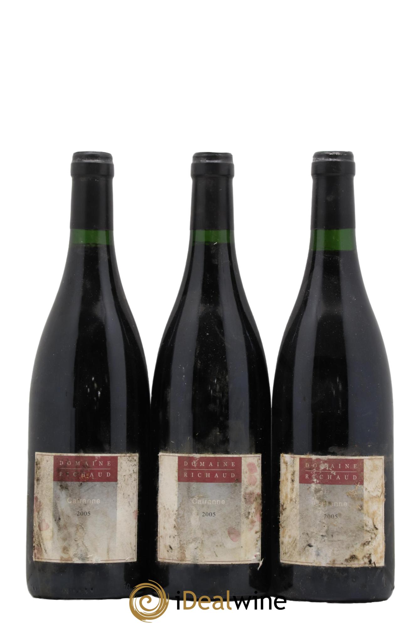 Cairanne Marcel Richaud 2005 - Lot de 3 bouteilles - 0