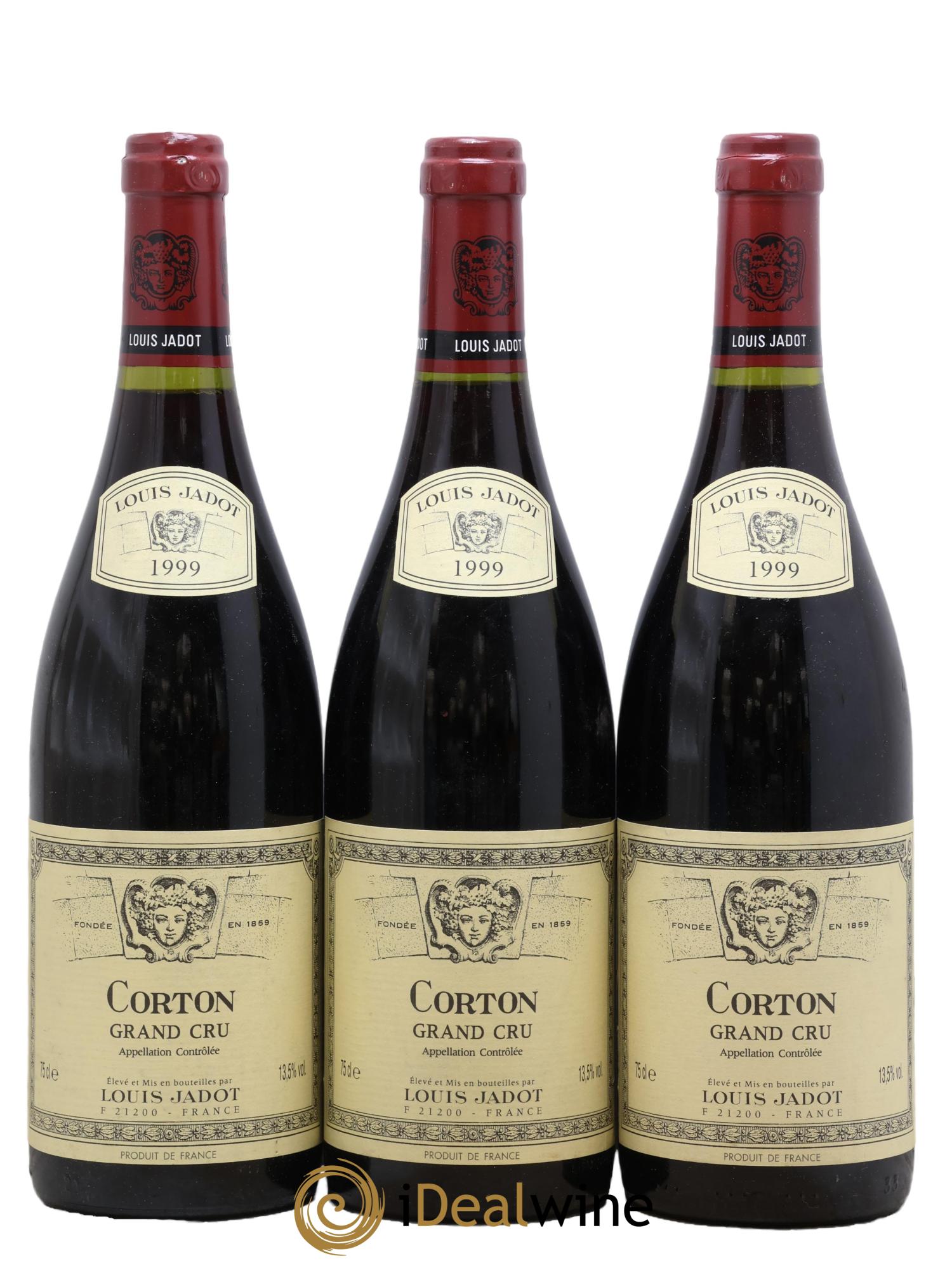 Corton Grand Cru Louis Jadot 1999 - Lot de 3 bouteilles - 0