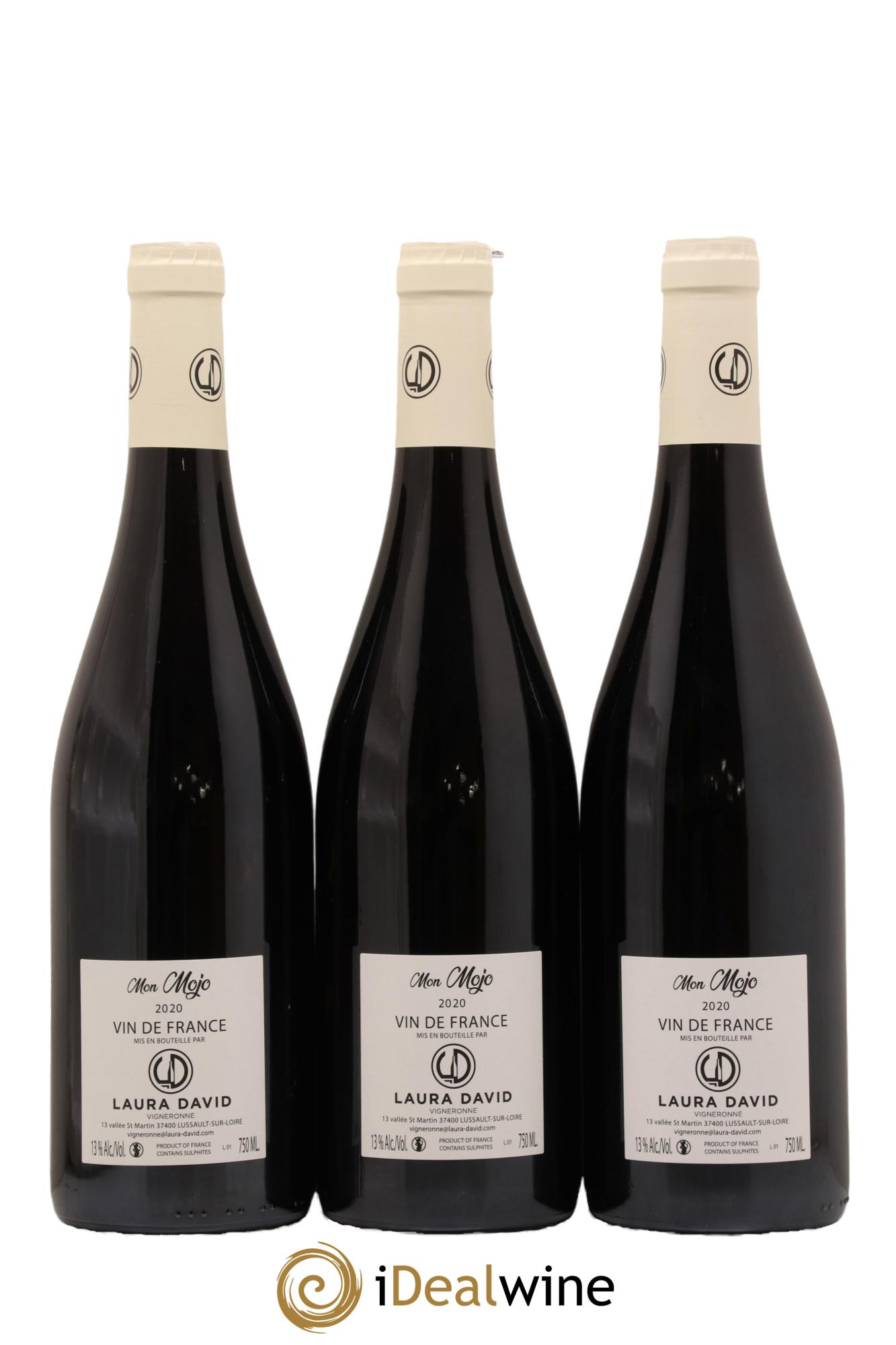 Vin de France Mon Mojo Domaine Laura David 2020 - Lot de 3 bouteilles - 1