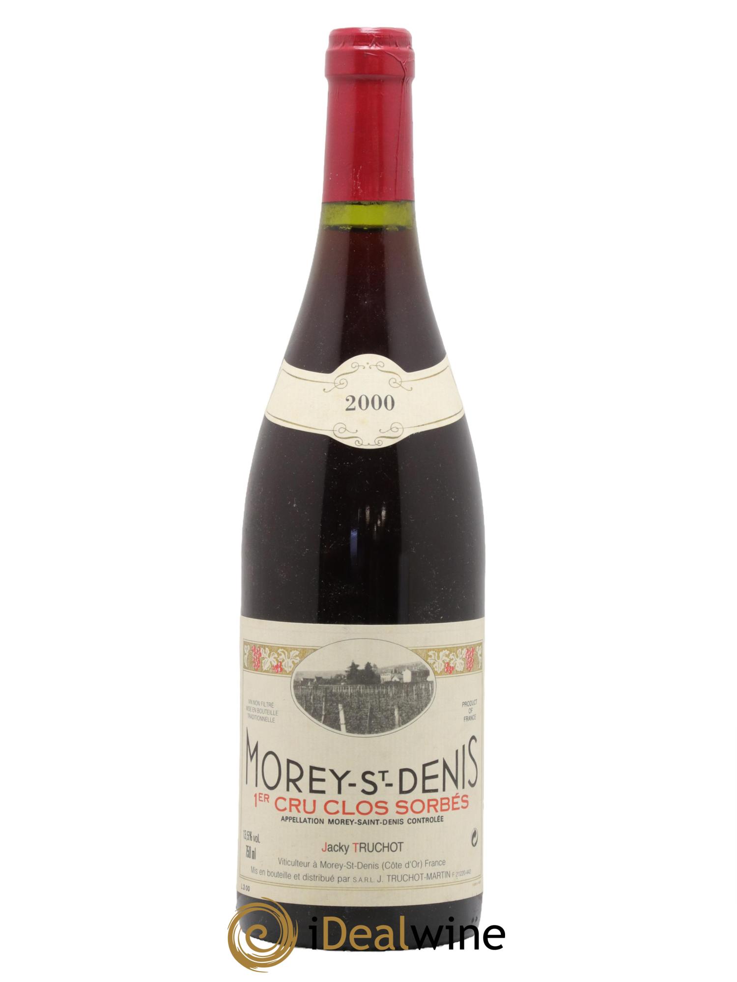 Morey-Saint-Denis 1er Cru Clos Sorbés Jacky Truchot 2000 - Lot de 1 bouteille - 0