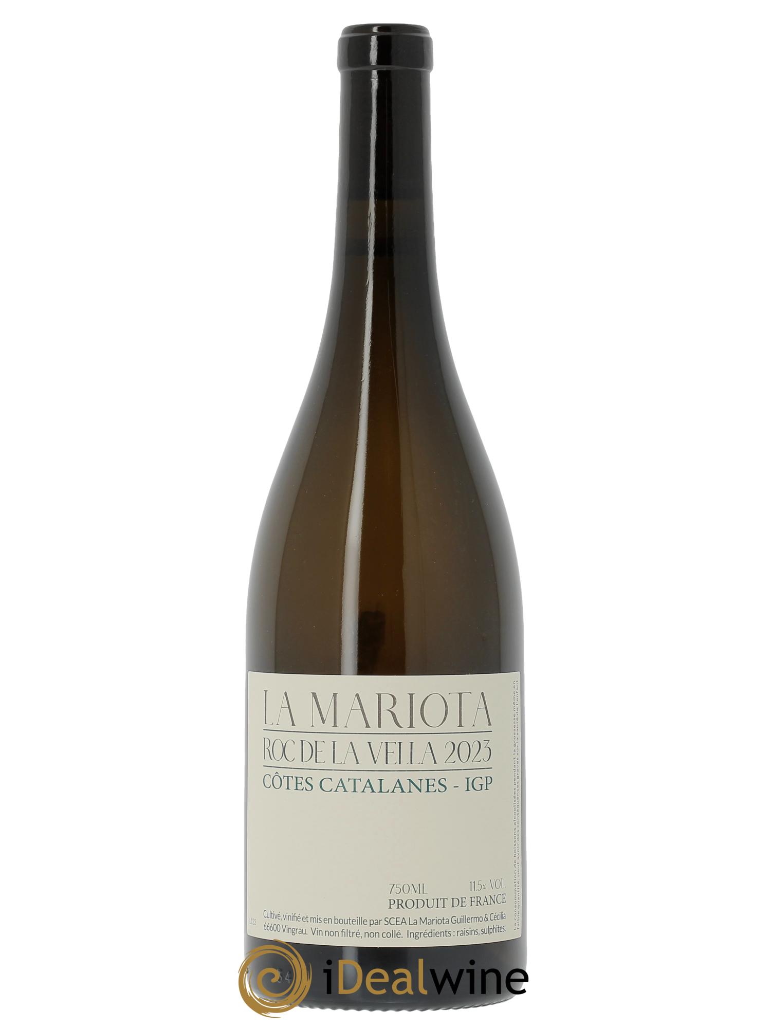 Côtes Catalanes Roc de la Vella La Mariota 2023 - Lot de 1 bouteille - 0
