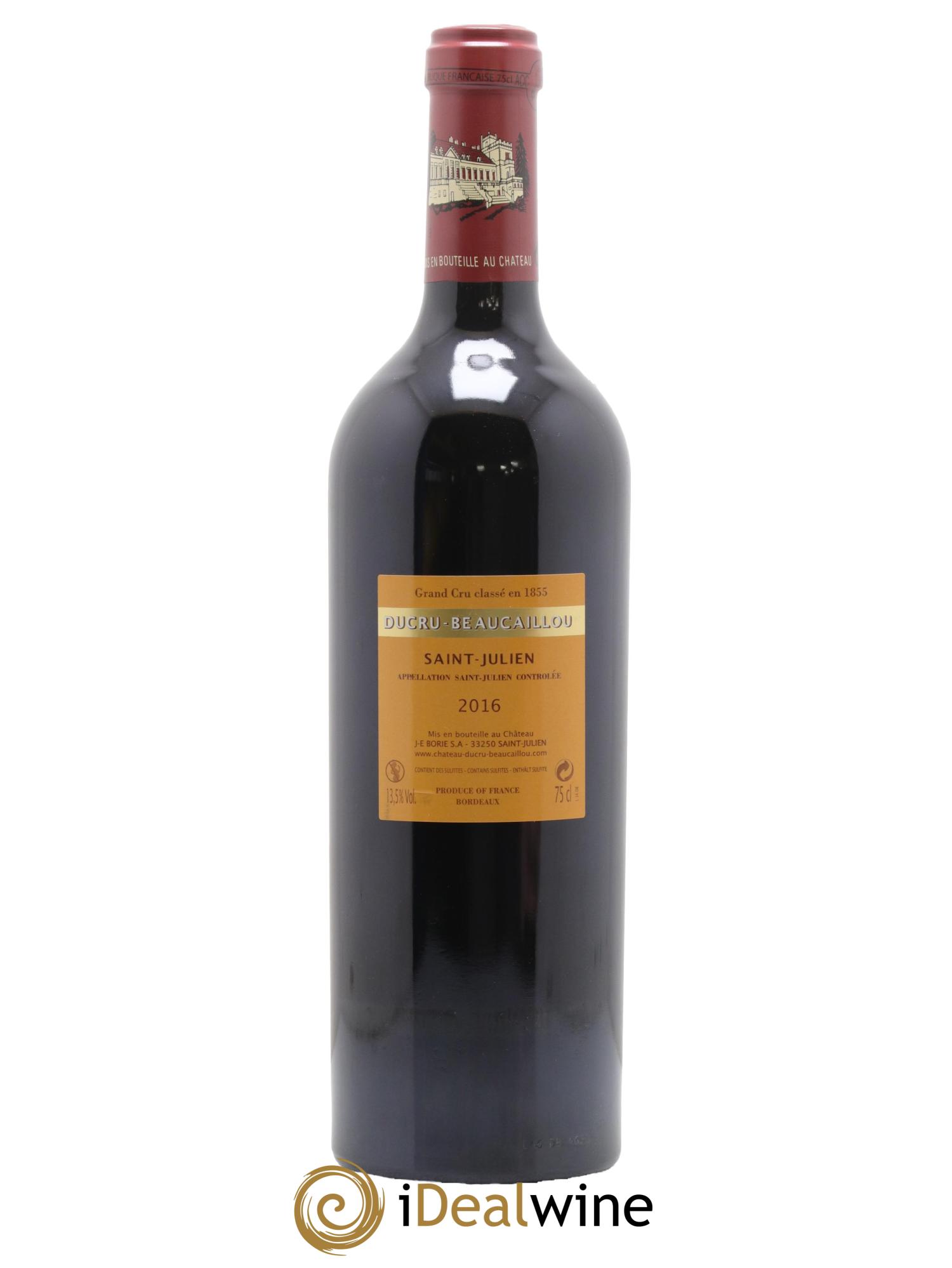 Château Ducru Beaucaillou 2ème Grand Cru Classé 2016 - Posten von 1 Flasche - 1