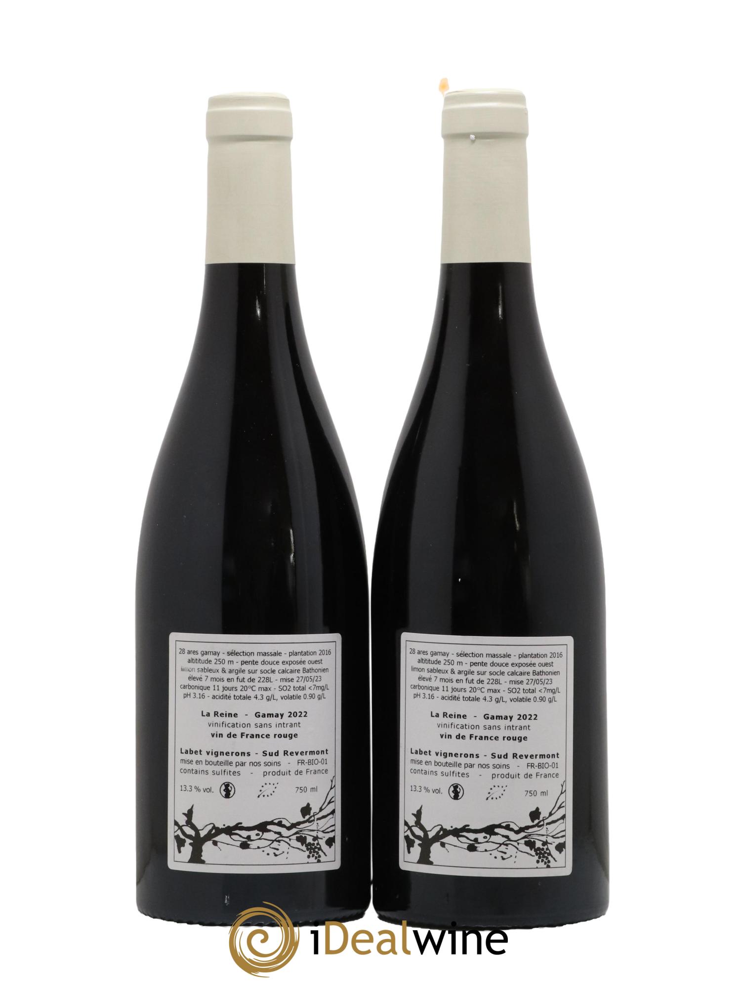 Vin de France Gamay La Reine Labet (Domaine) 2022 - Lot de 2 bouteilles - 1