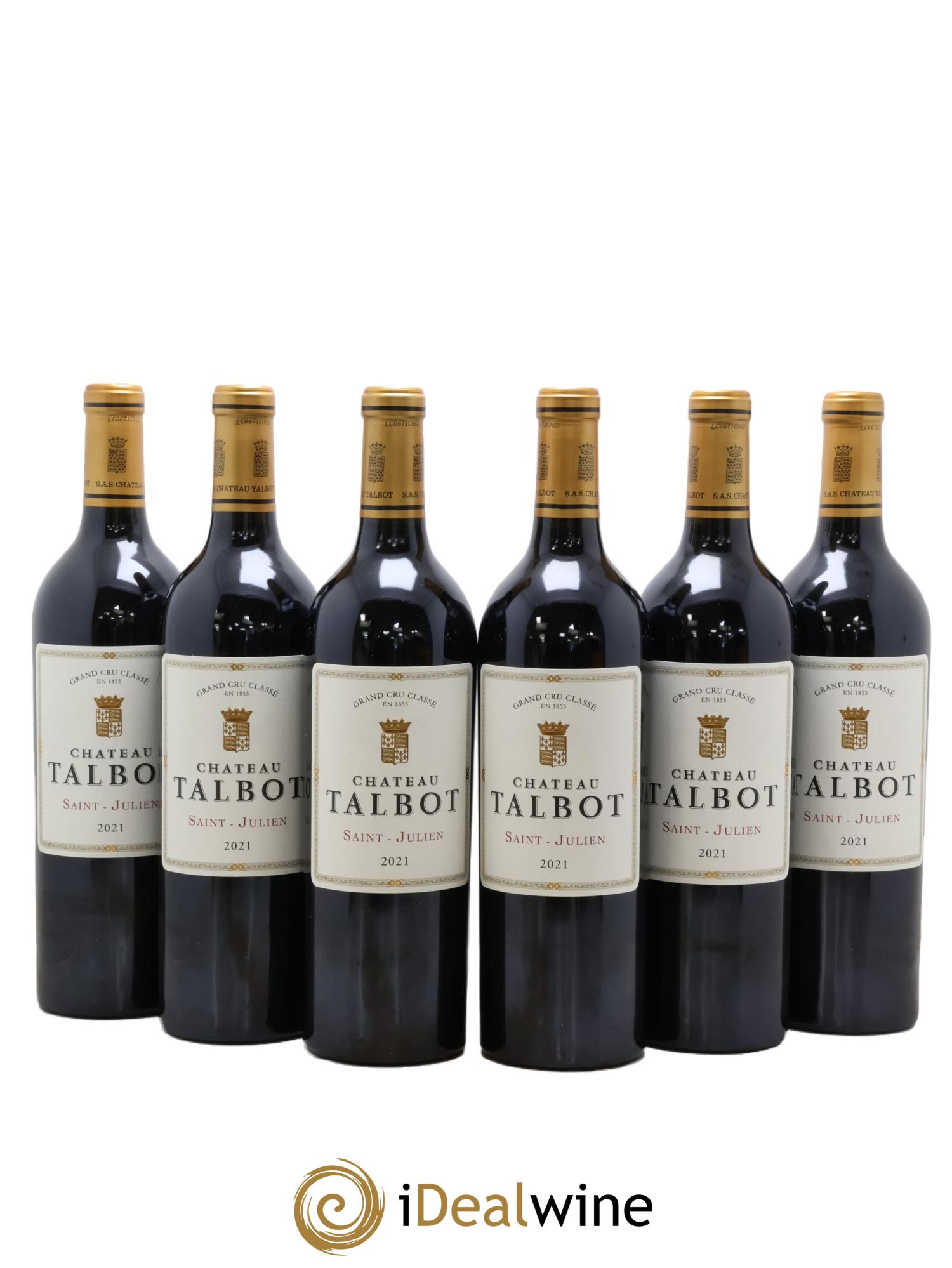 Château Talbot 4ème Grand Cru Classé 2021 - Lot de 6 bouteilles - 0