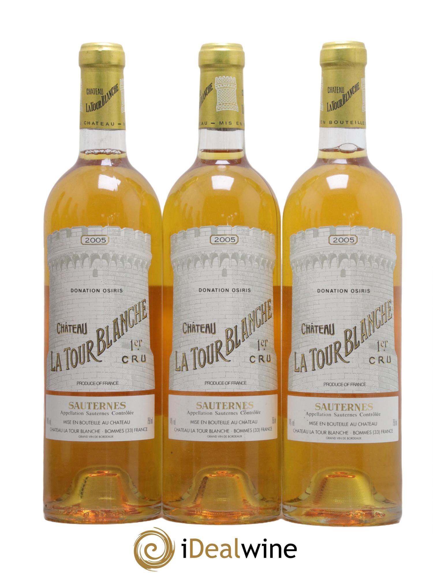Château la Tour Blanche 1er Grand Cru Classé 2005 - Lotto di 3 bottiglie - 0