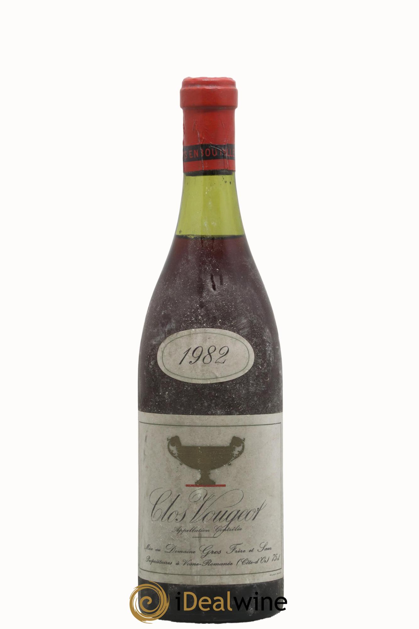 Clos de Vougeot Grand Cru Gros Frère & Soeur 1982 - Lot de 1 bouteille - 0