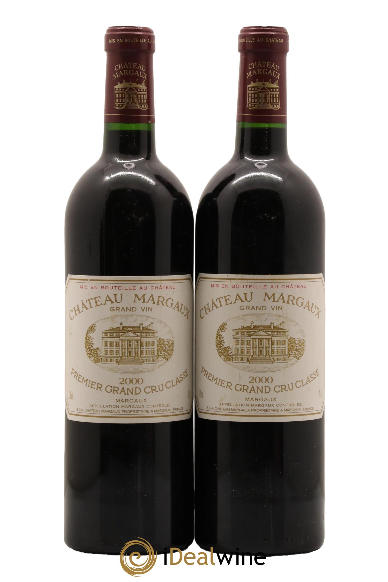 Château Margaux 1er Grand Cru Classé 2000 - Lot de 2 bouteilles - 0
