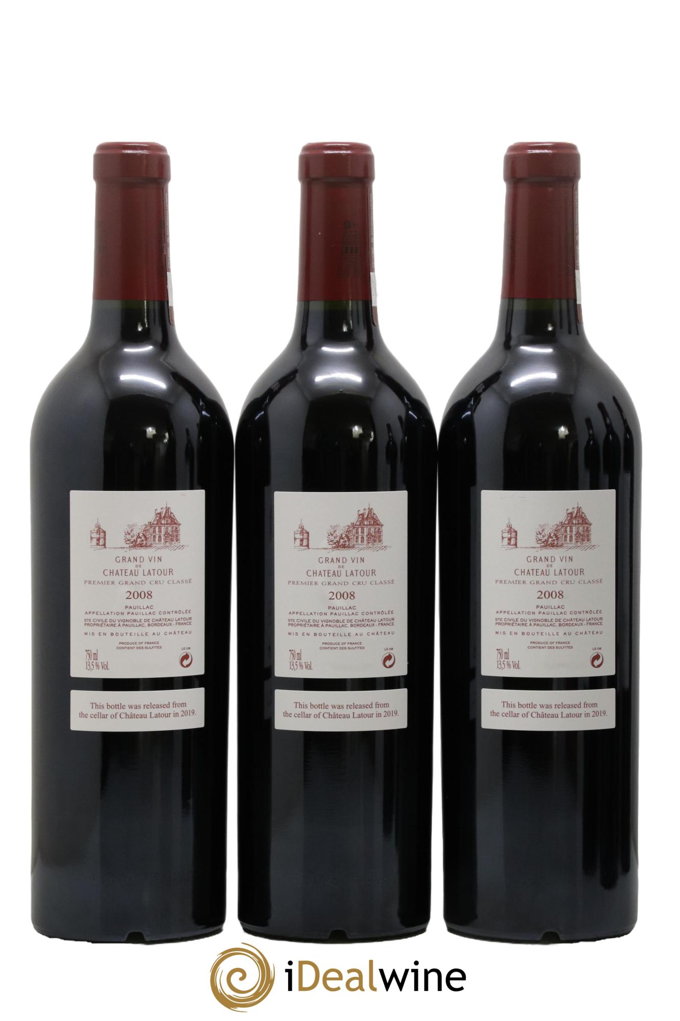 Château Latour 1er Grand Cru Classé  2008 - Lot de 6 bouteilles - 2