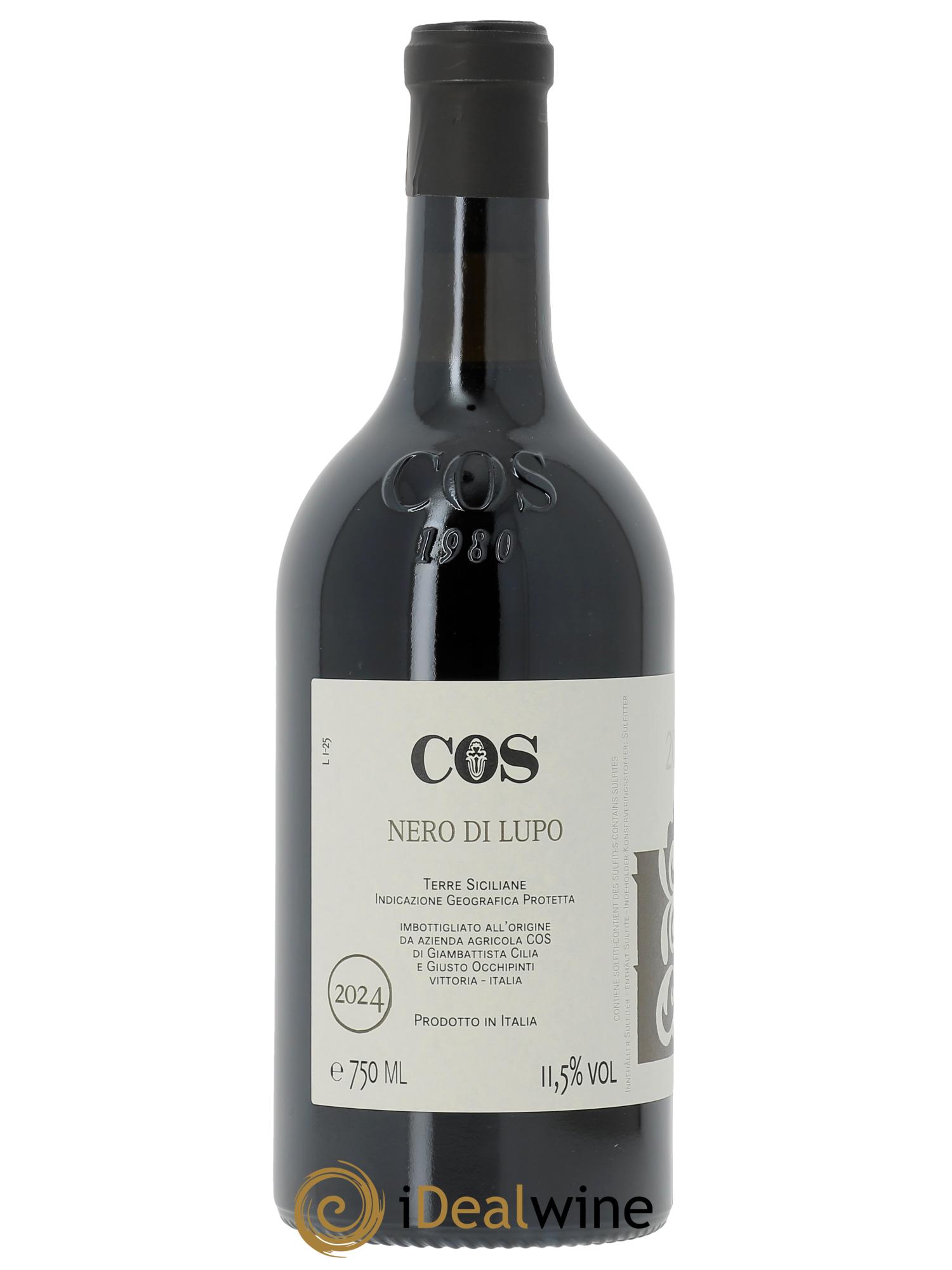 Terre Siciliane IGT Azienda Agricola Cos Nero di Lupo  2024 - Lot de 1 bouteille - 1