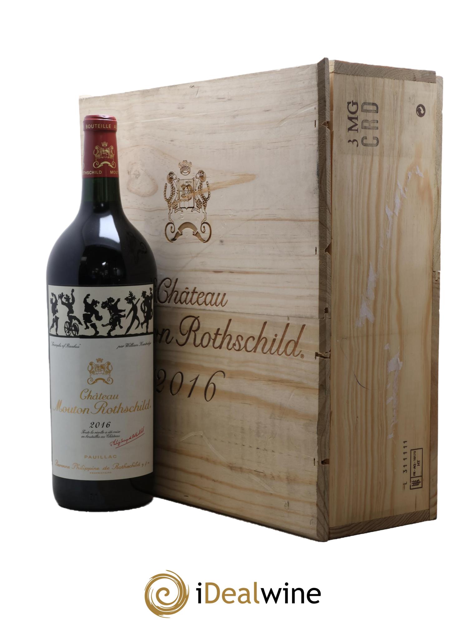Château Mouton Rothschild 1er Grand Cru Classé 2016 - Lotto di 3 magnum - 3