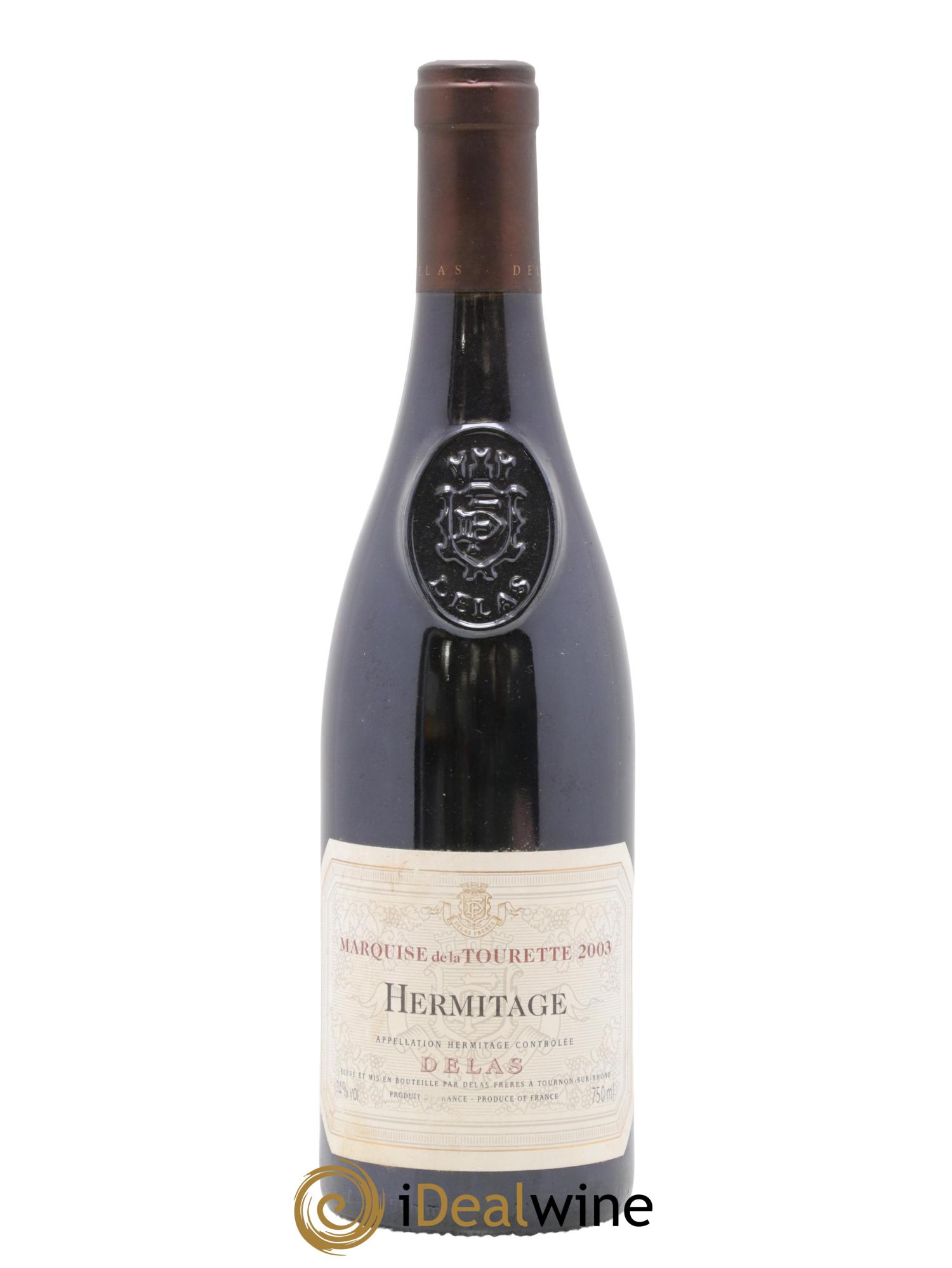 Hermitage Marquise de la Tourette Delas Frères 2003 - Lot de 1 bouteille - 0