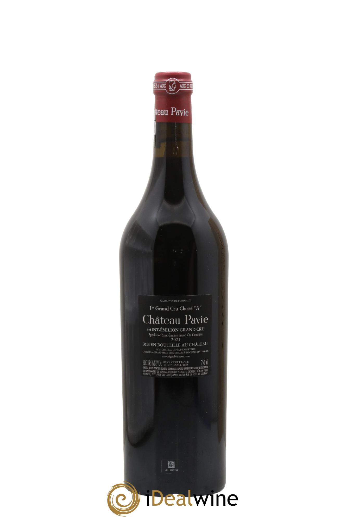 Château Pavie 1er Grand Cru Classé A 2021 - Lot de 1 bouteille - 2