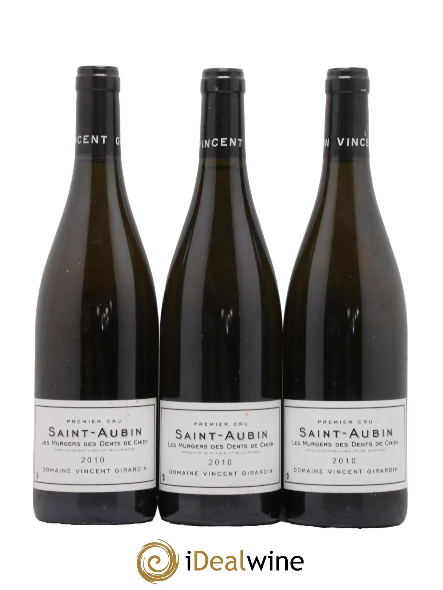 Saint-Aubin 1er Cru Les Murgers des Dents de Chien Vincent Girardin (Domaine) 2010 - Lot de 3 bouteilles - 0