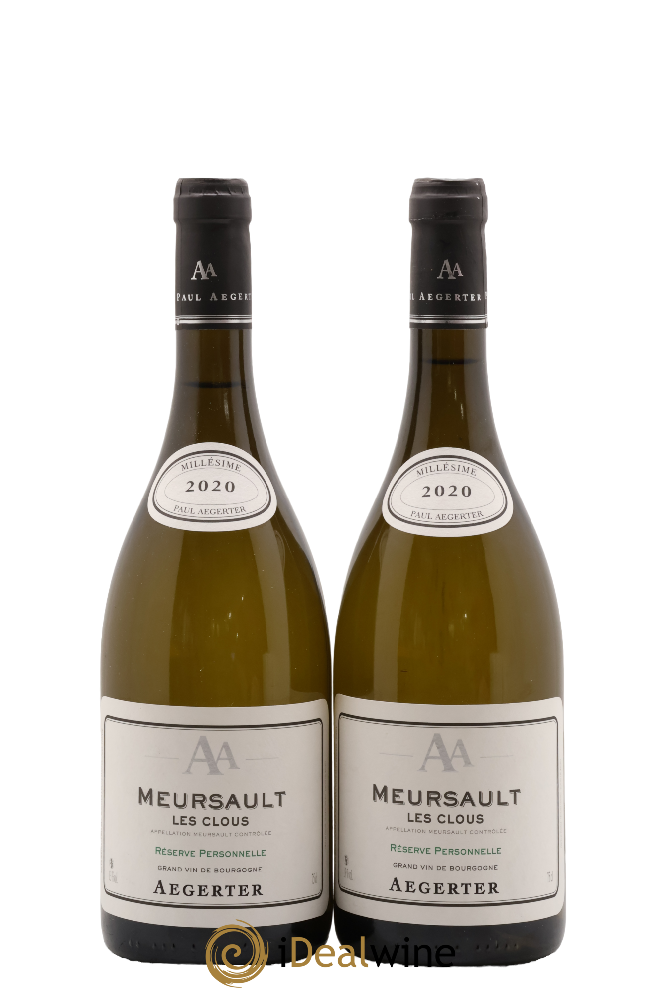 Meursault Les Clous Réserve Personnelle Mise Aegerter 2020 - Lot de 2 bouteilles - 0