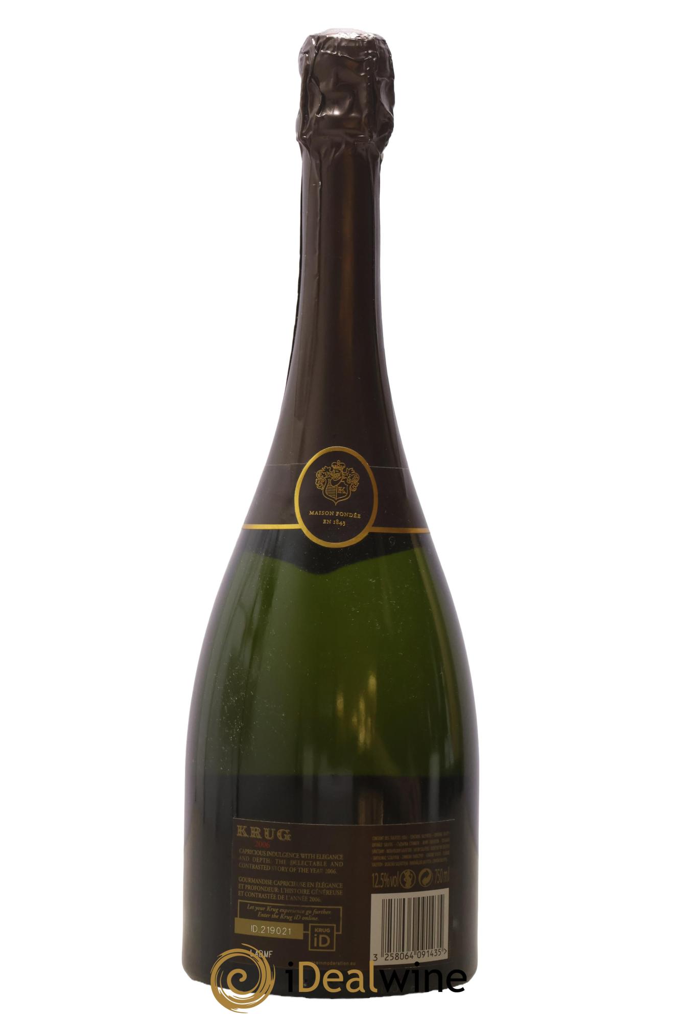 Vintage Krug 2006 - Lot de 1 bouteille - 1