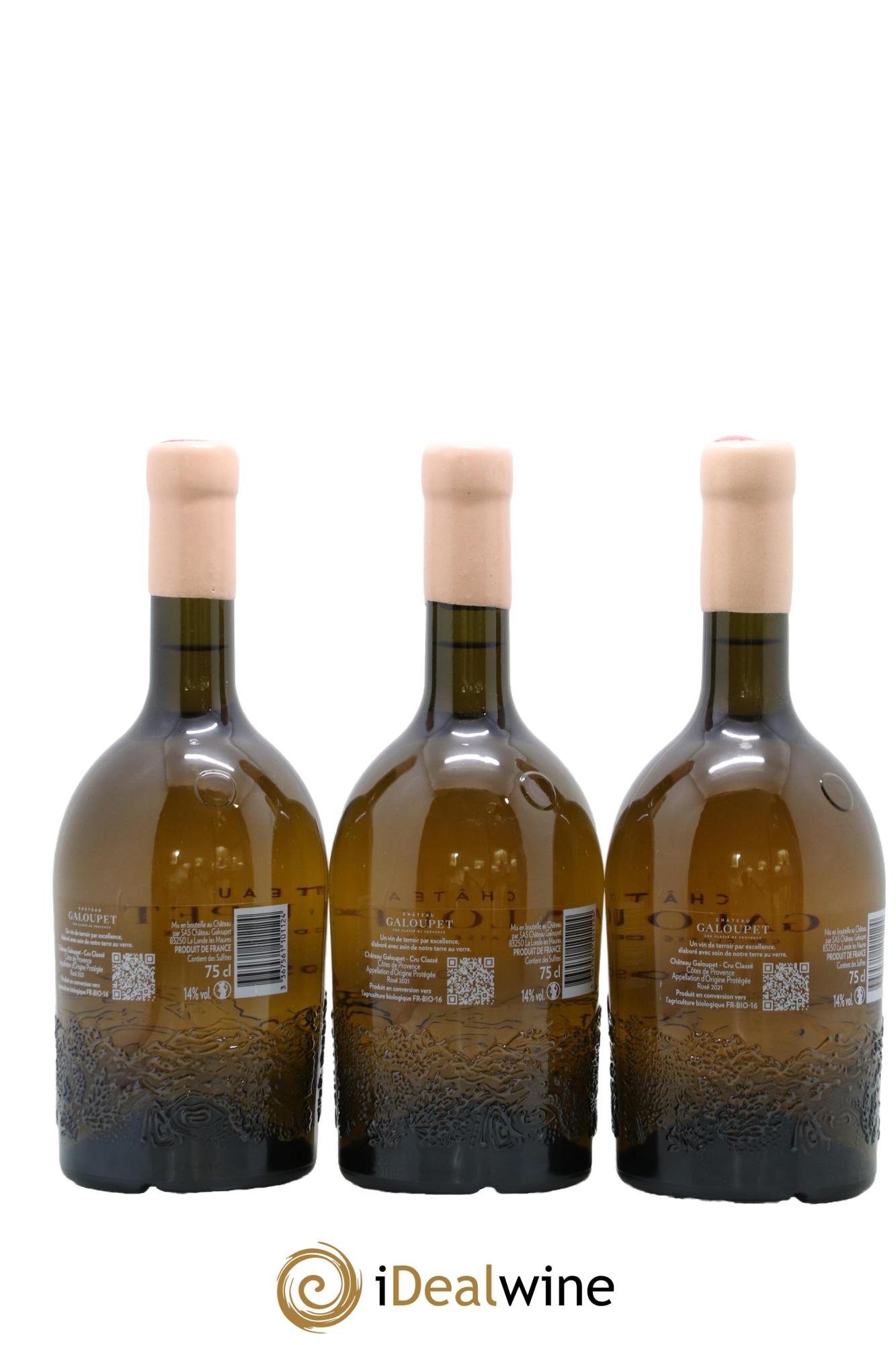 Côtes de Provence Cru Classé Château Galoupet 2021 - Lotto di 3 bottiglie - 1