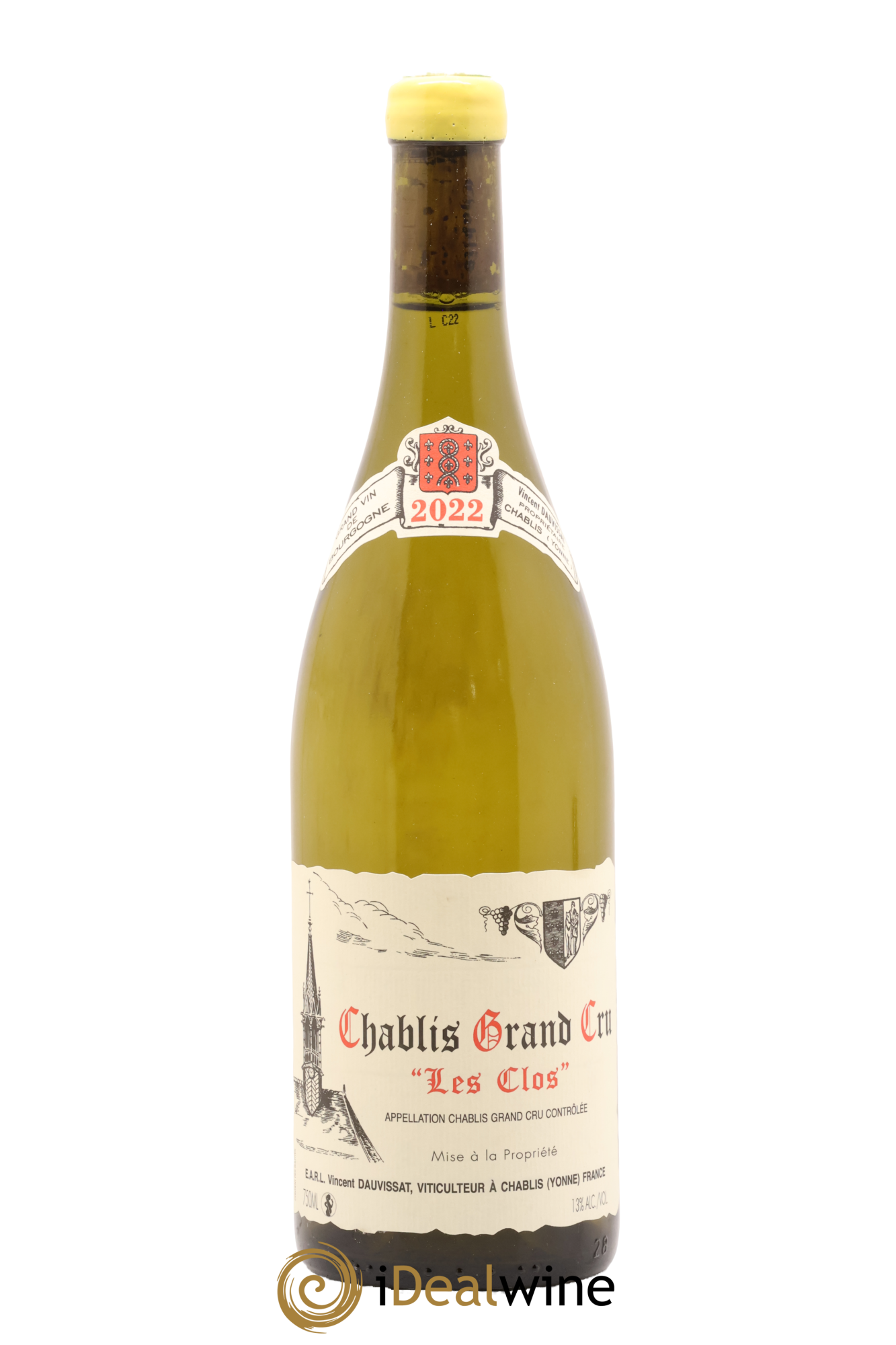 Chablis Grand Cru Les Clos Vincent Dauvissat (Domaine) 2022 - Lot of 1 bottle - 0