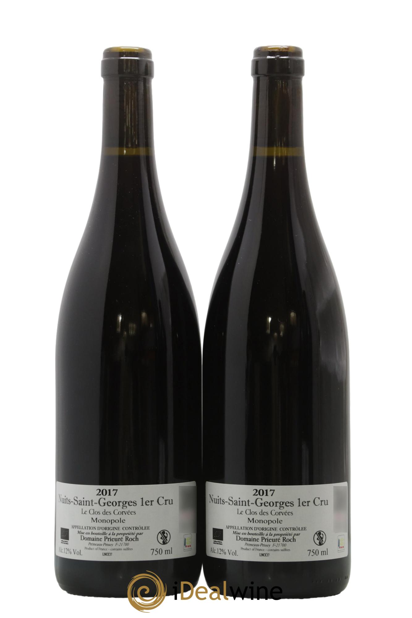 Nuits-Saint-Georges 1er Cru Le Clos des Corvées Prieuré Roch 2017 - Lotto di 2 bottiglie - 1