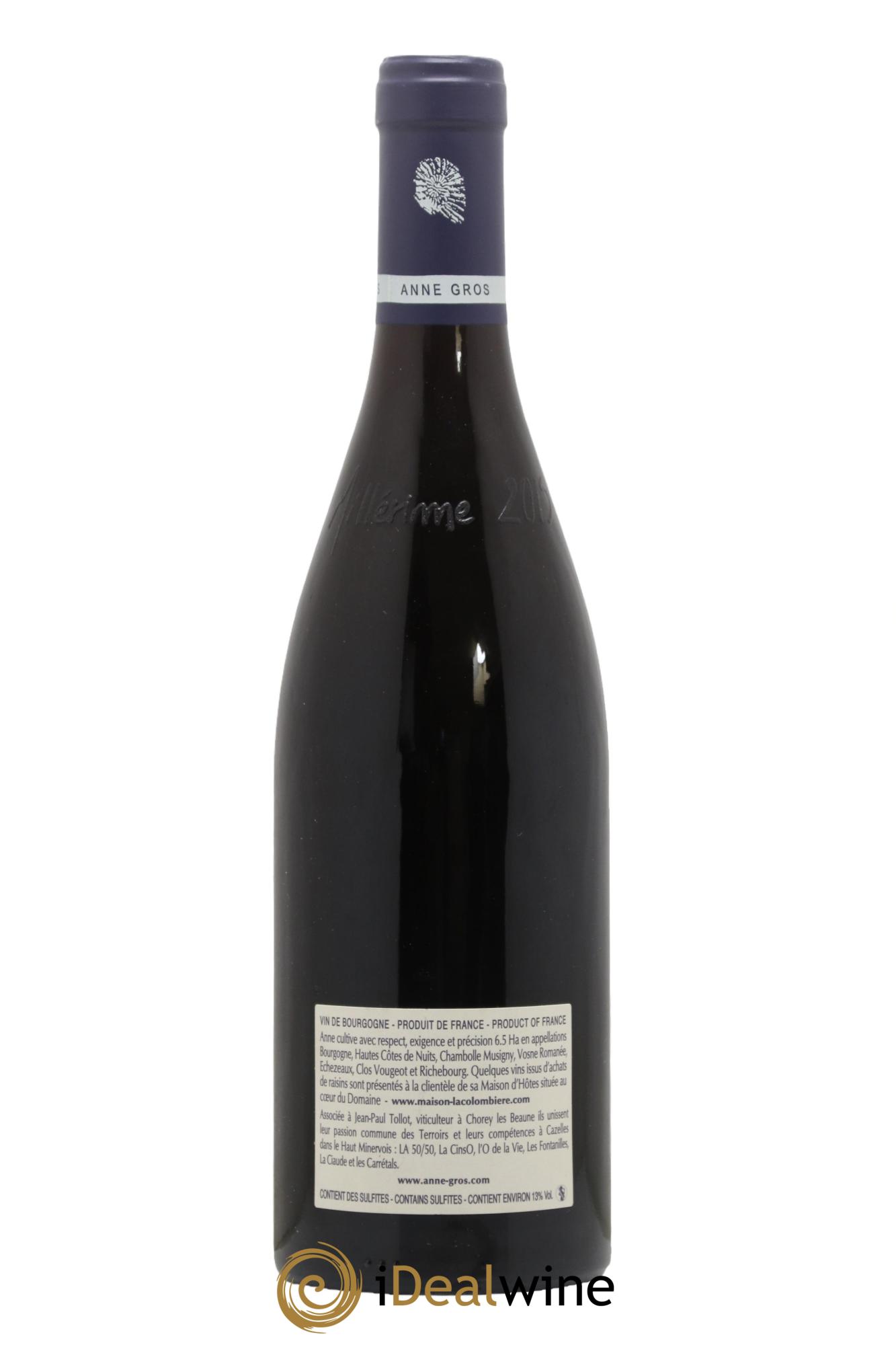 Richebourg Grand Cru Anne Gros 2015 - Lot de 1 bouteille - 1