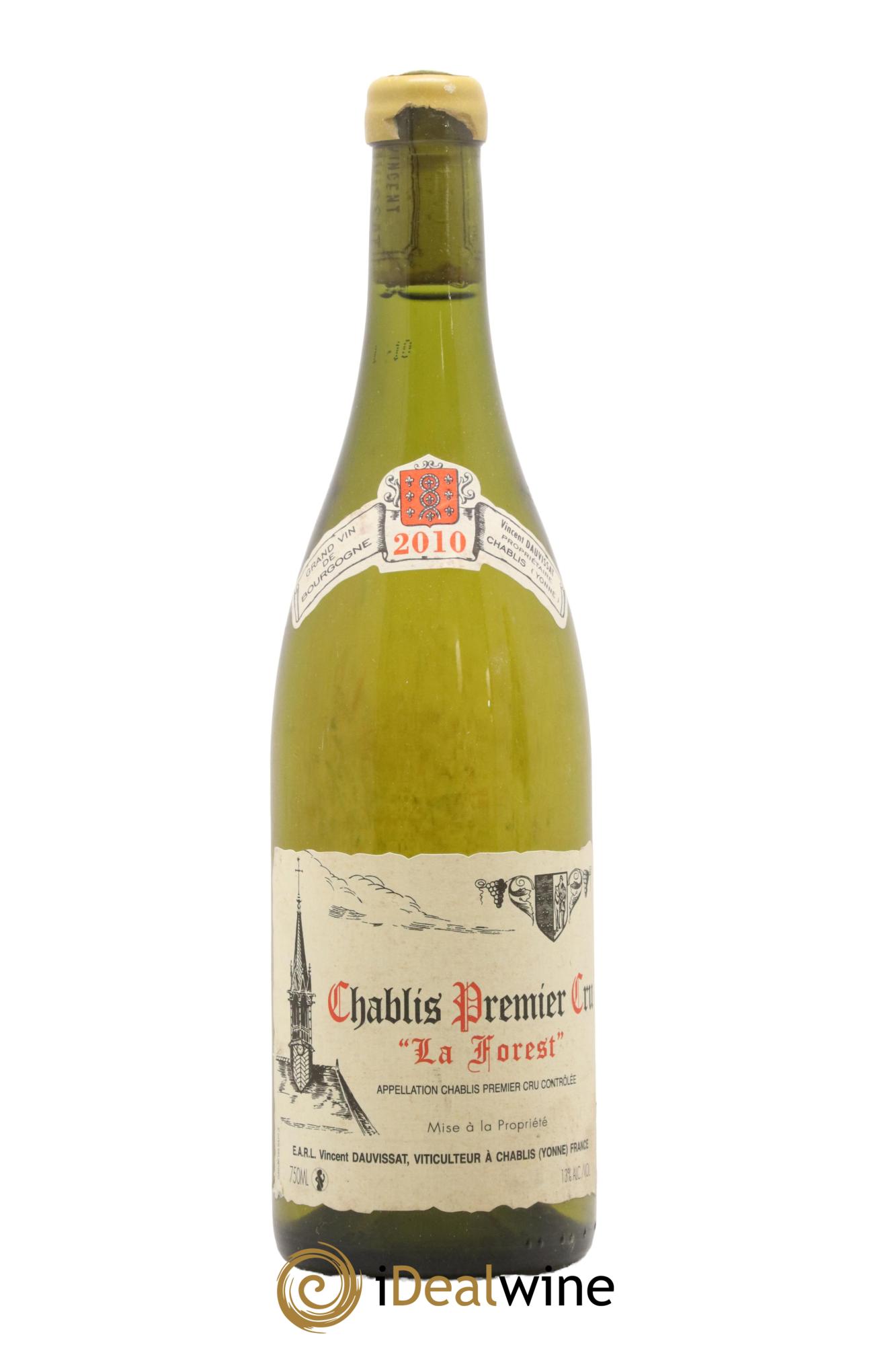 Chablis 1er Cru La Forest Vincent Dauvissat (Domaine) 2010 - Lot de 1 bouteille - 0