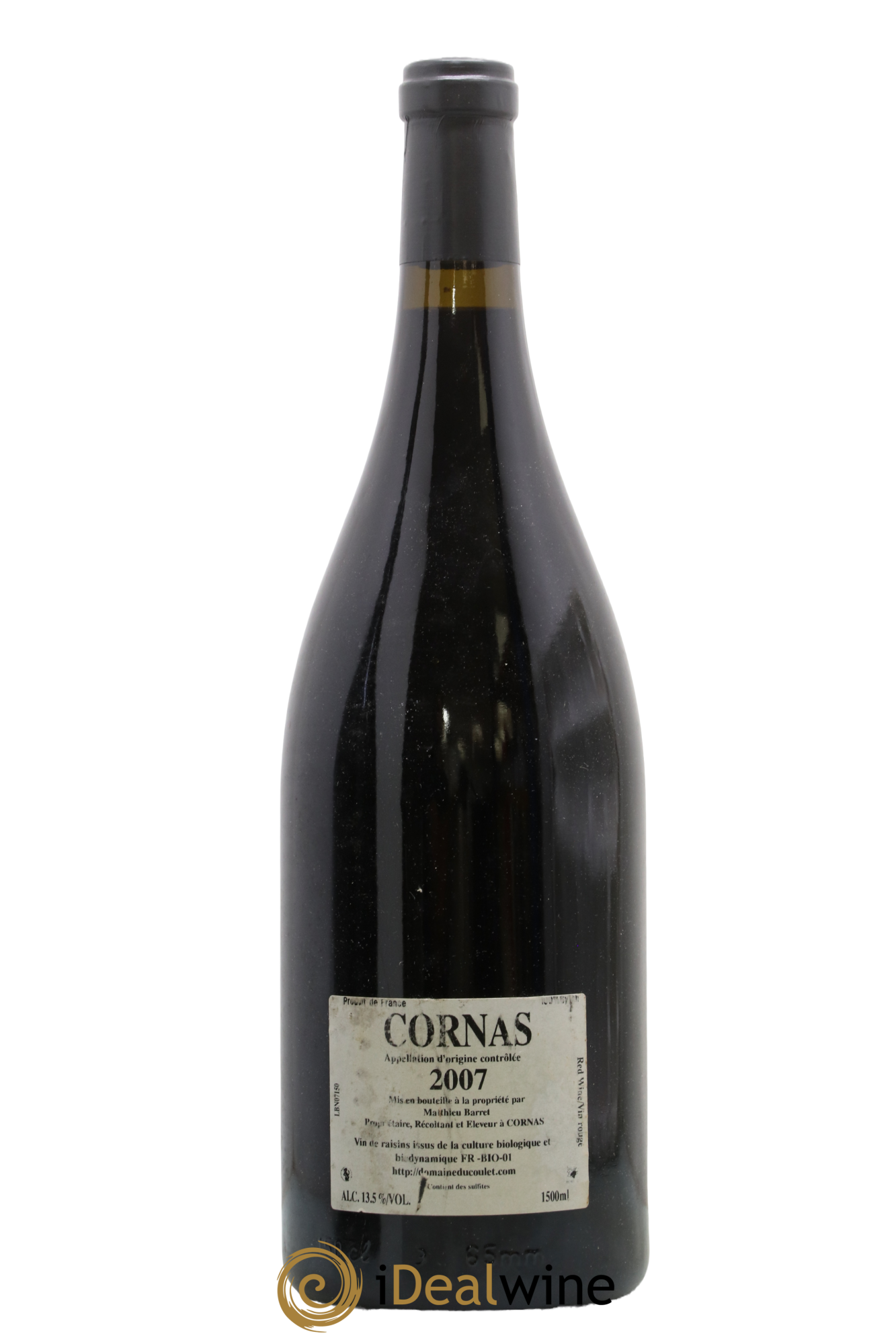 Cornas Billes Noires Coulet (Domaine du) - Matthieu Barret 2007 - Lot de 1 magnum - 1
